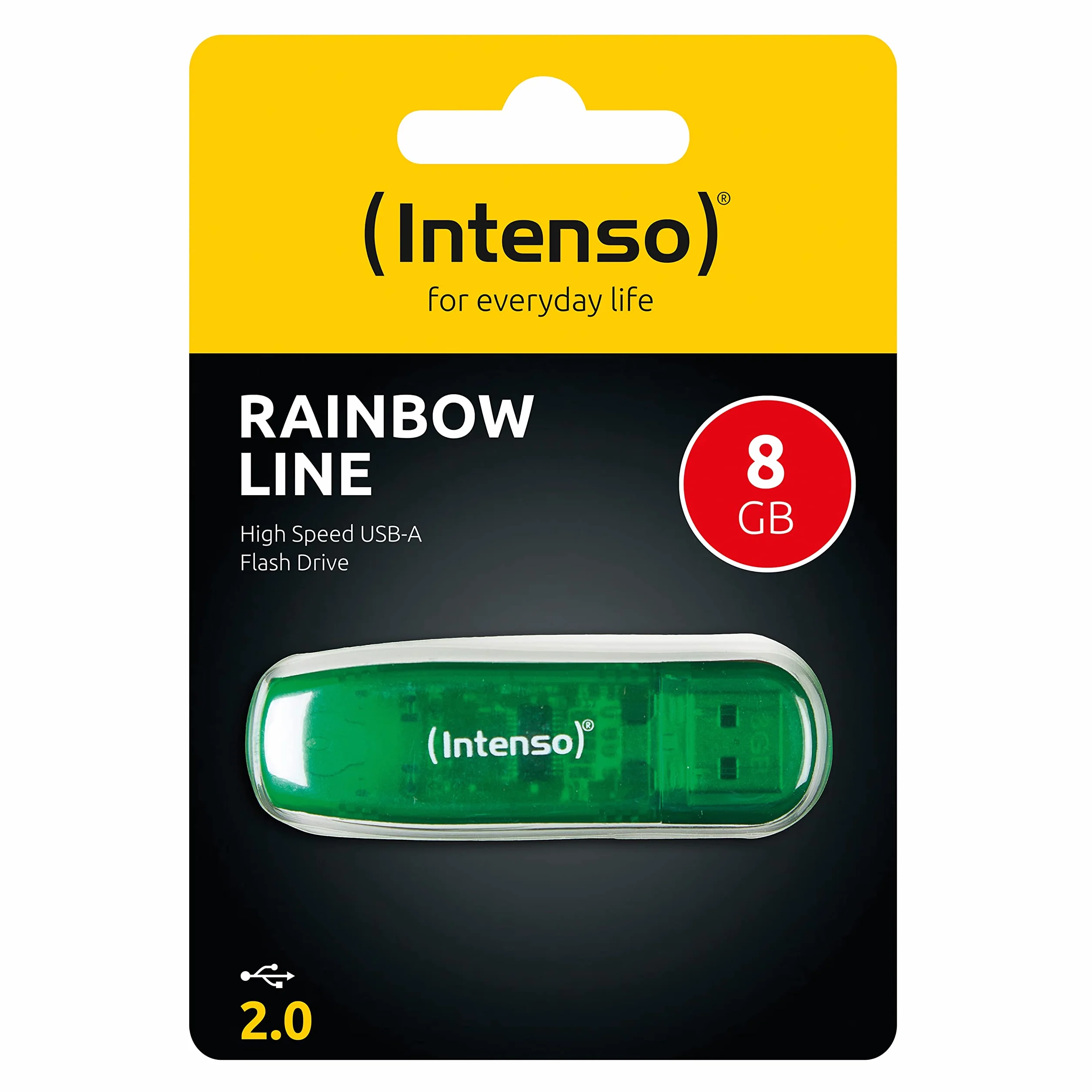 Intenso Rainbow Line 8 GB pamięć USB USB 2.0 Zielony