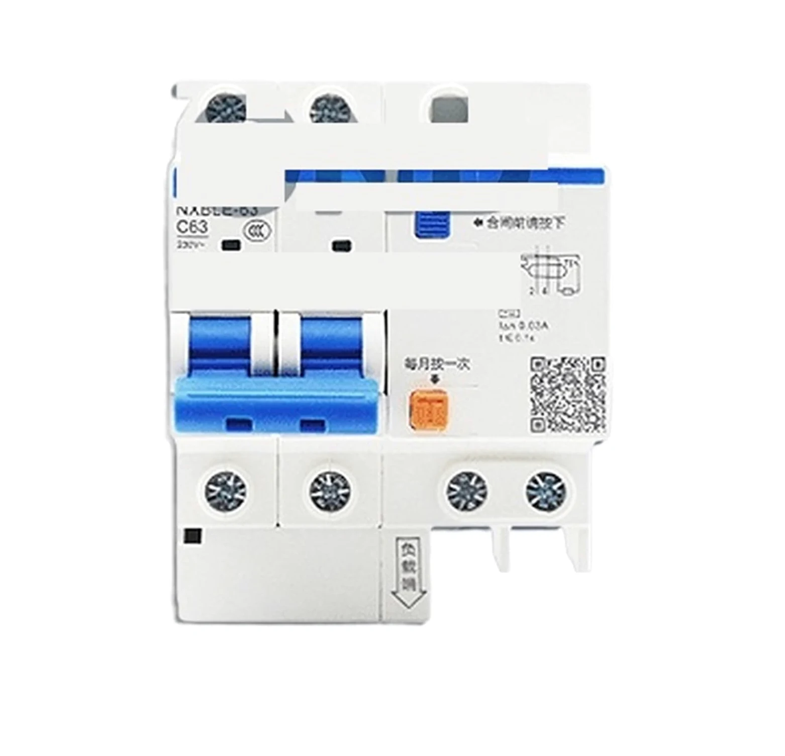 1 sztuka NXBLE 32 63 125 C wyłącznik różnicowoprądowy RCCB 30 mA ochrona prądu szczątkowego 10A-125A (1P N 30MA, 40A 1PCS)