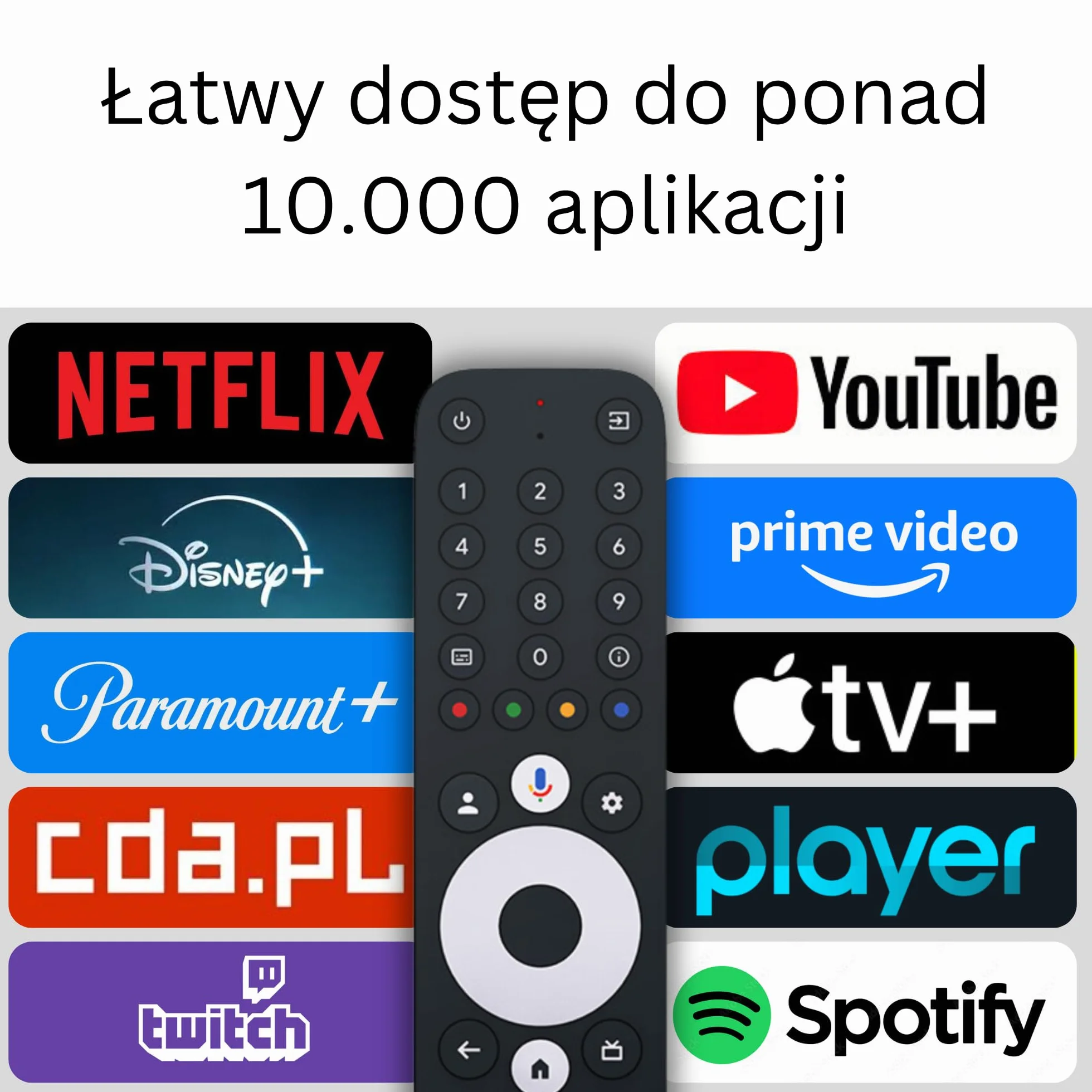GX1 4K Streaming Box - Google TV 14 [4GB RAM, 32GB ROM] Odtwarzacz Multimedialny Smart TV, Obsługuje Netflix i Prime w 4K, AI-Upscaling, HDR10+, WiFi 6, LAN