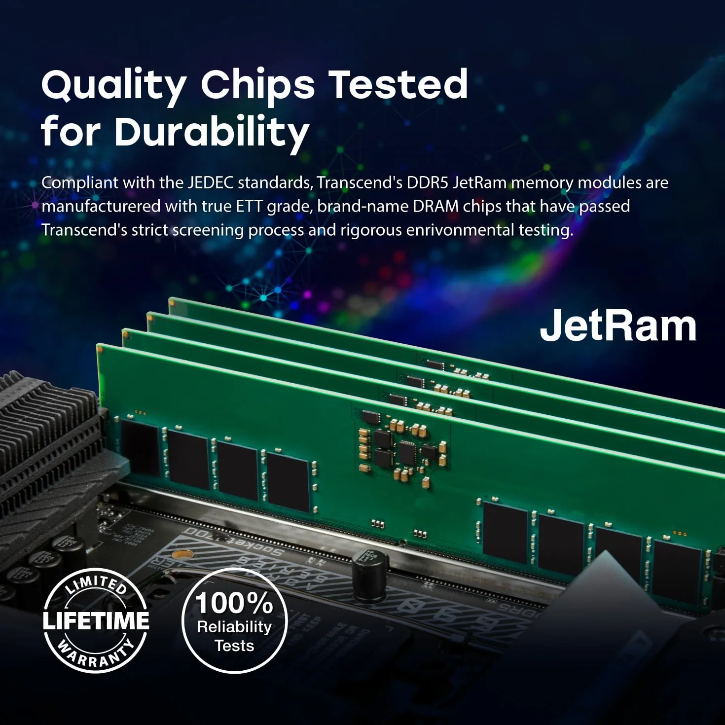 Transcend 16GB DDR5 4800 U-DIMM 1Rx8 CL40 1.1V