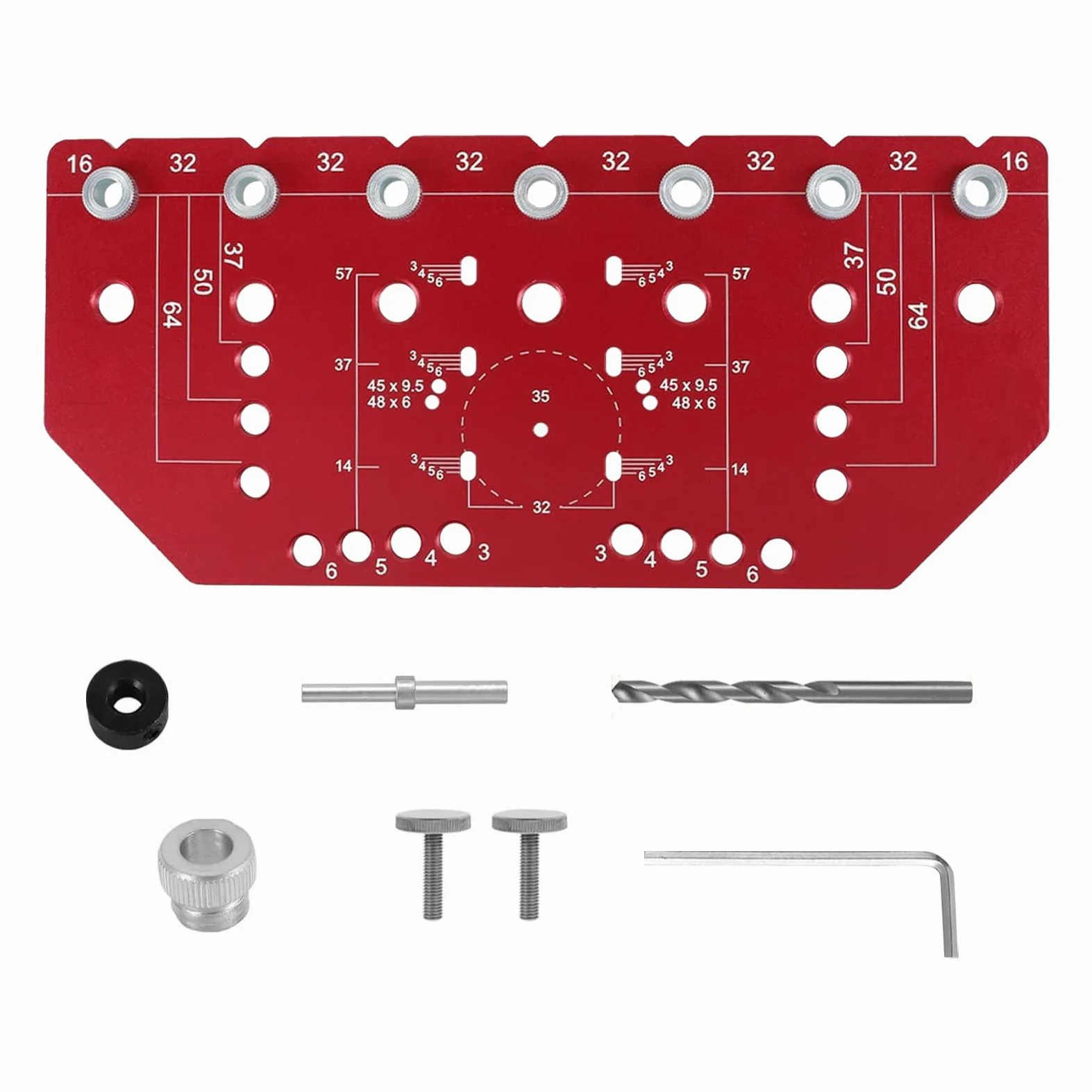 Szablon osprzętu szafki – uchwyt do szuflady prowadnica wiertarska – narzędzie do szablonu uchwytu szafki – dla profesjonalistów początkujących dom biznes obróbka drewna ulepszenie domu