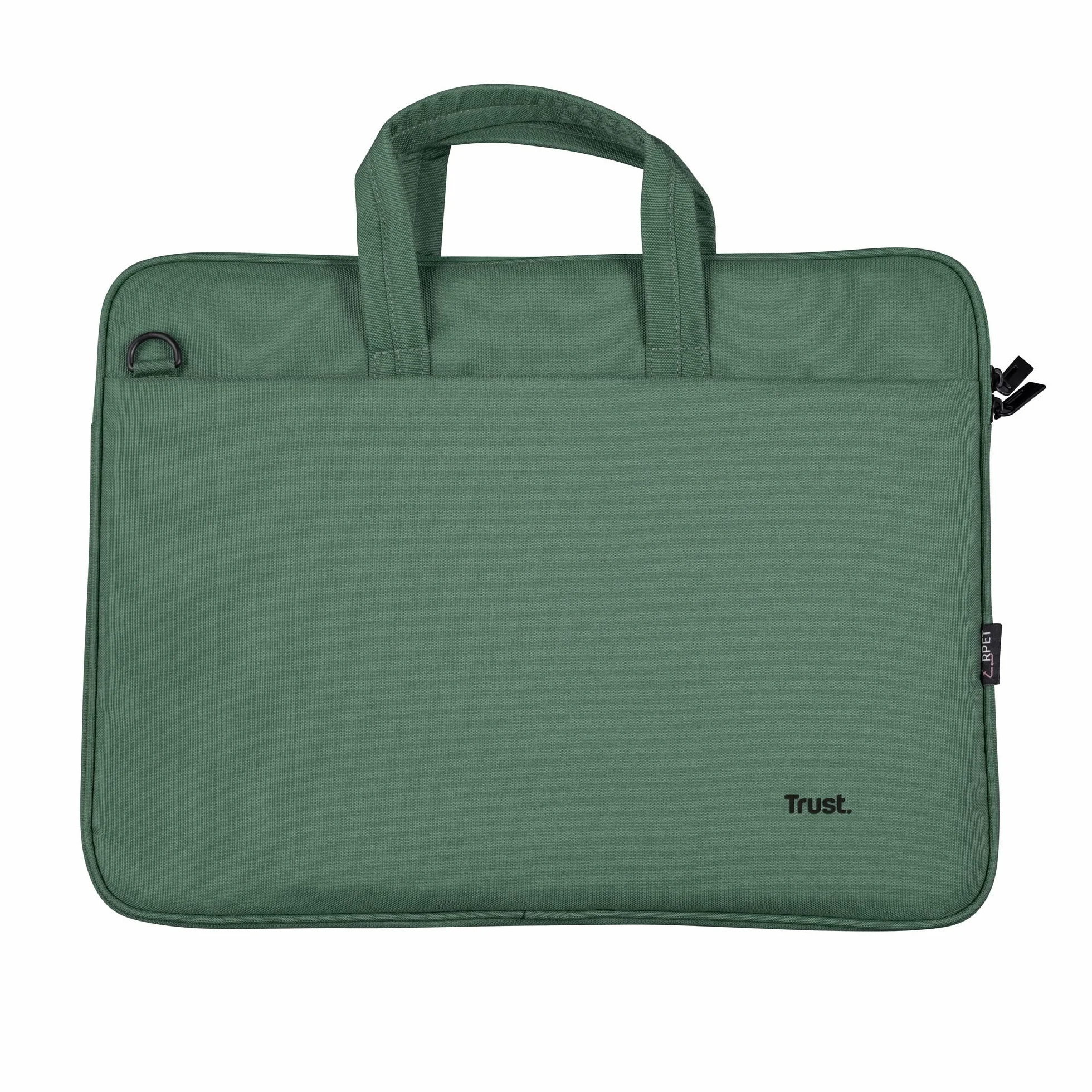Trust Bologna Zrównoważona smukła torba na laptopa 40.0 cm z paskiem na ramię, ekologiczna torba, plastikowa torba na laptopa z recyklingu, torba robocza RPET, lekka torba do przenoszenia, na podróż,