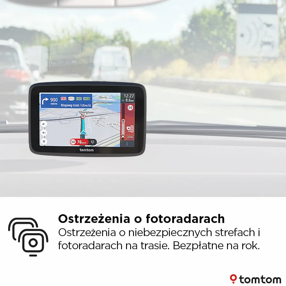 TomTom GO Advanced 6-calowy nawigacja GPS z mapami świata, fotoradary, Wi-Fi