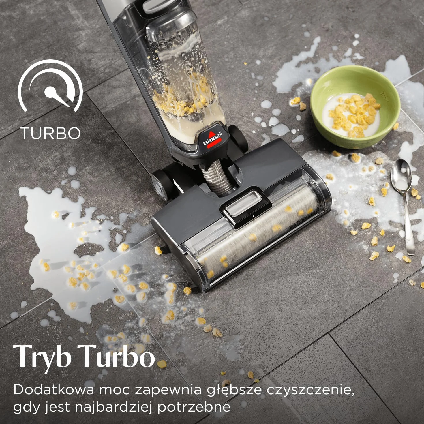 BISSELL CrossWave OmniForce, Odkurzacz Bezprzewodowy Mokro i Sucho, Odkurzanie i Mycie lub tryb Wyłącznie Odkurzania, Odkurzacz Piorący o Wysokiej Mocy, 240m² Czyszczenia Wielopowierzchniowego, 3912N
