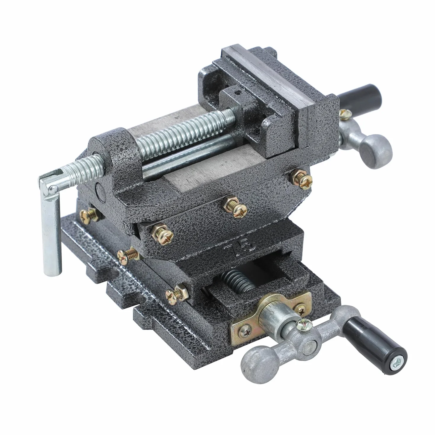KATSU Tools KATSU Zestaw wyciskaczy krzyżowych 100 mm wytrzymały słupek ławka wiertarka 4 sposoby mechanicznej zjeżdżalni krzyżowej