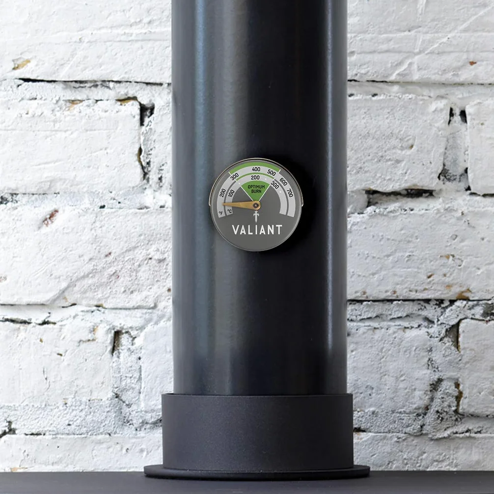 Valiant magnetyczny wentylator kominowy zielony termometr dwupak