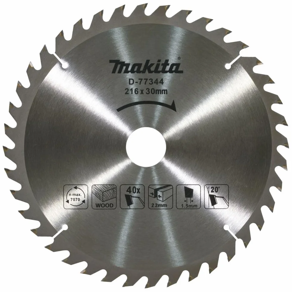 Makita D-77344 TCT brzeszczot do piły 216 x 40 x 40 T, drewno