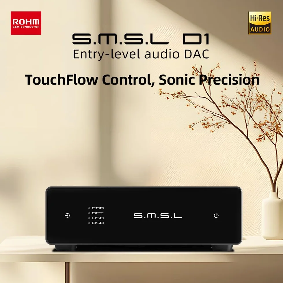 SMSL D1 Dekoder audio USB koncentryczny światłowodowy 768kHz 32bit BD34352EKV