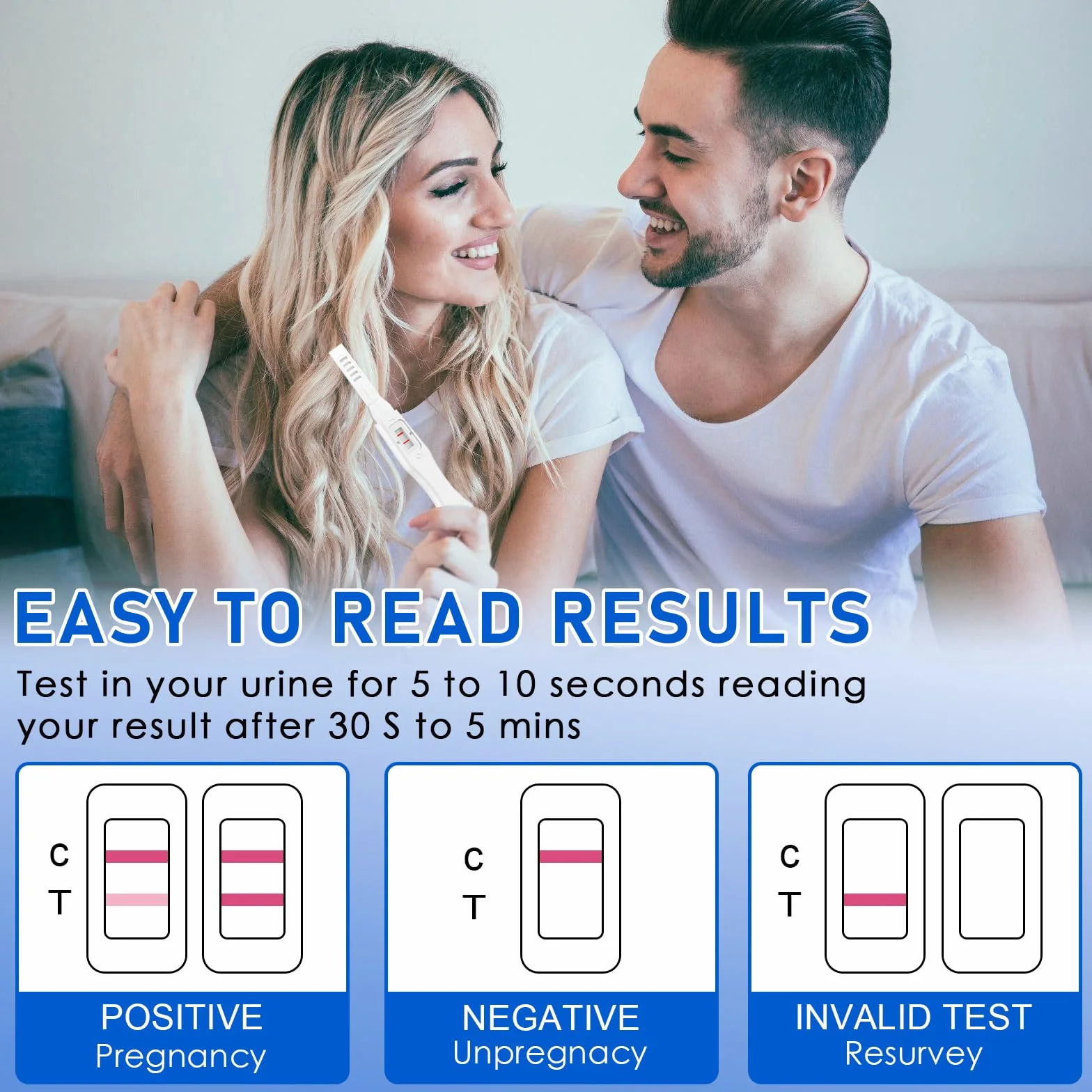 5 sztuk szybkiego wykrywania testów ciążowych, test ciążowy wczesnego wykrycia, szybki wynik, test ciążowy