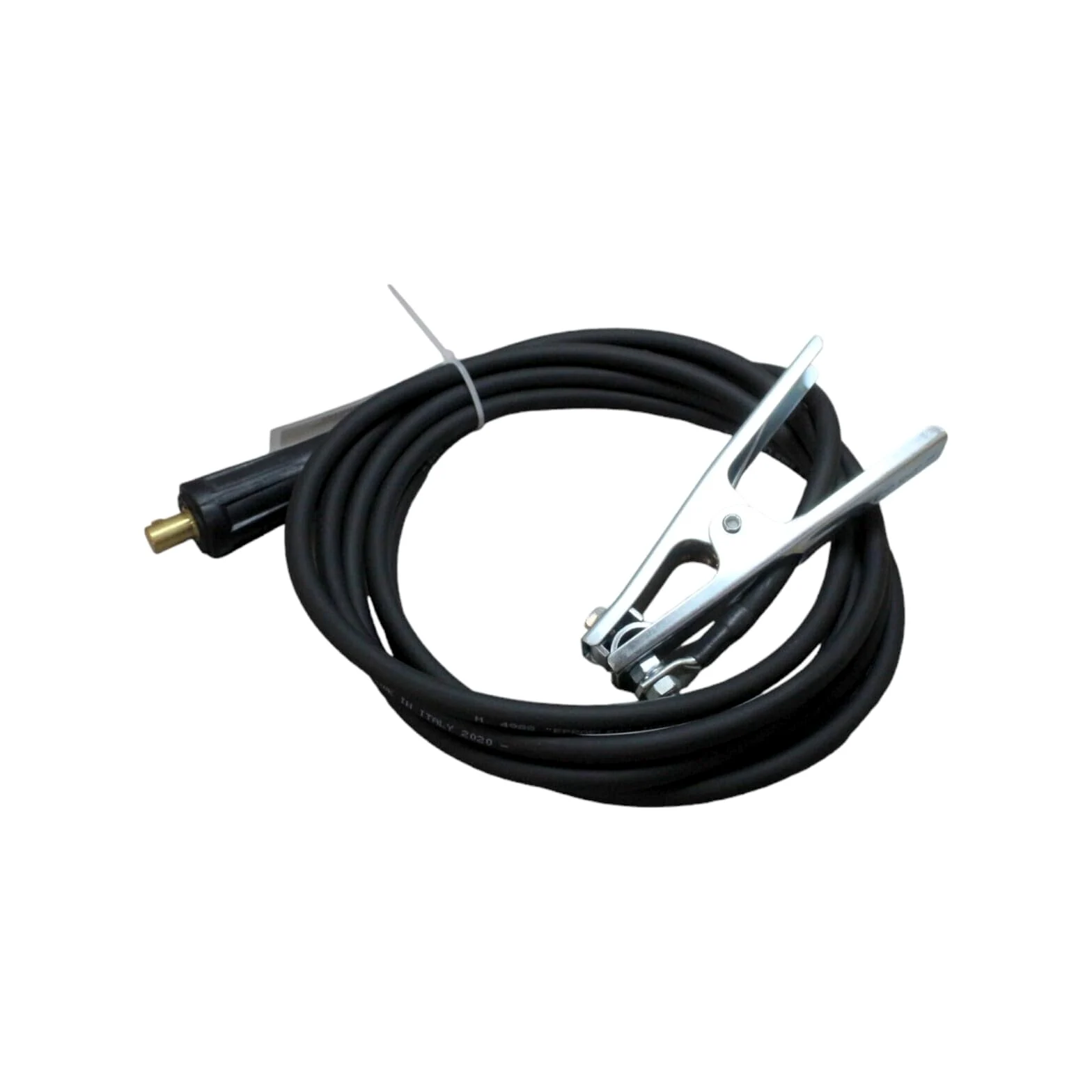 Massekabel Schweißkabel 10,16,25,35,50,70mm² HAR 4m 200/400A Masseklemme Stecker (25mm² 9mm Dorn)