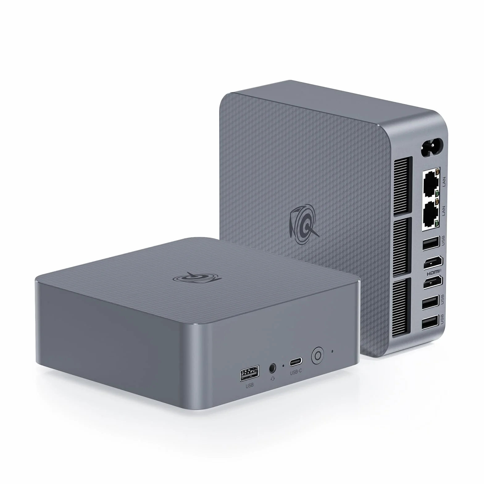 Beelink EQR5 Mini PC, AMD Ryzen 5 5500U (6C/12T) up to 4.0 GHz, Mini Computer 16 GB DDR4 RAM 480 GB NVME SSD, 4K Dual Display, Dual HDMI, Dual 1000M LAN, Mini Gaming PC Win11 WiFi6 BT5.2