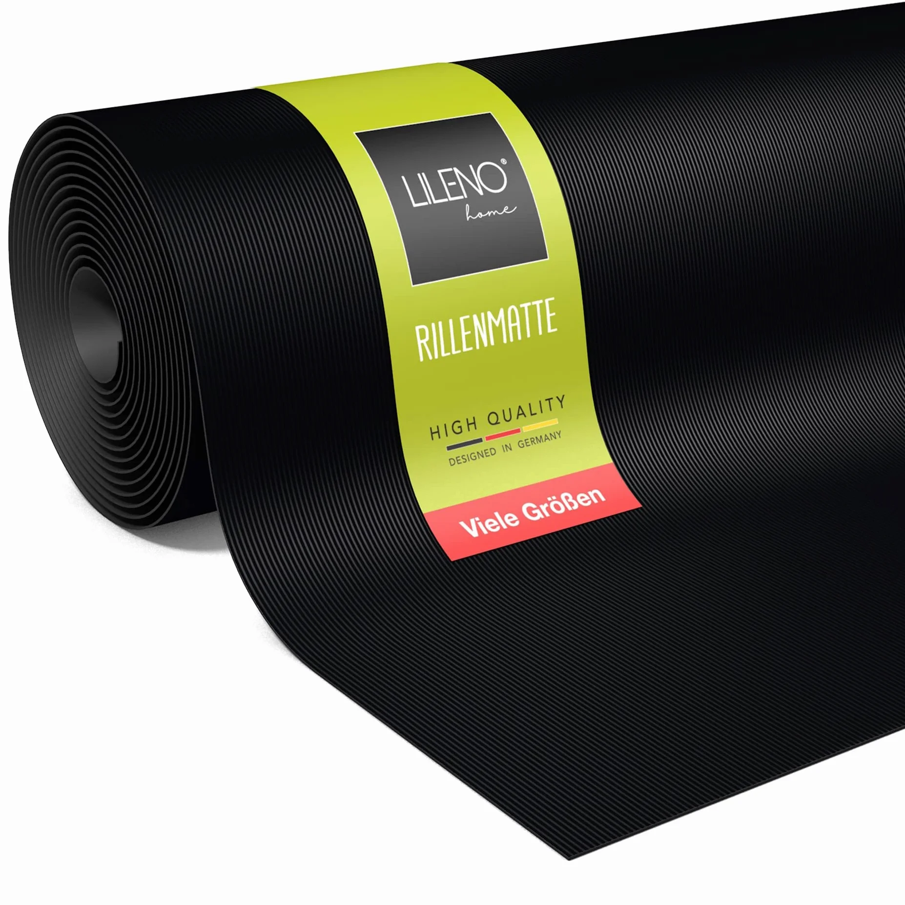 LILENO HOME Mata gumowa z wypustkami (3 mm), towar sprzedawany na metry, 400 x 100 cm – jako podłoga warsztatowa, mata antypoślizgowa, nakładka na stół warsztatowy i mata podłogowa, do piwnicy, przyczepy, garażu