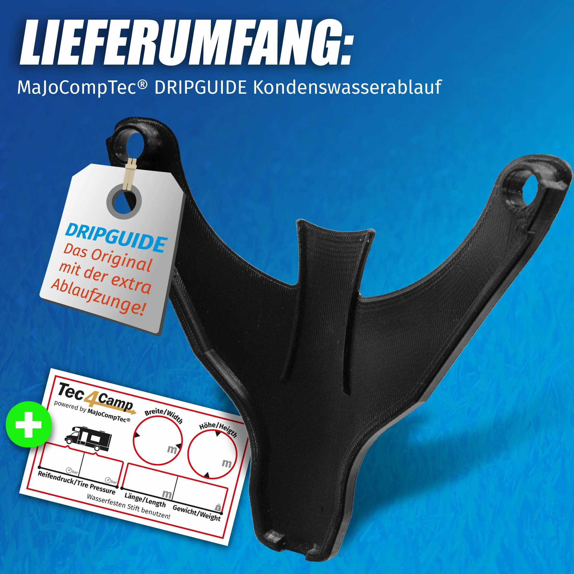 Manufaktur3D odpływ wody kondensacyjnej, tarcza odpływowa do pokrywy, pokrywa na kominek, kominek spalinowy z ogrzewaniem kempingowym (typ Truma, czarny)