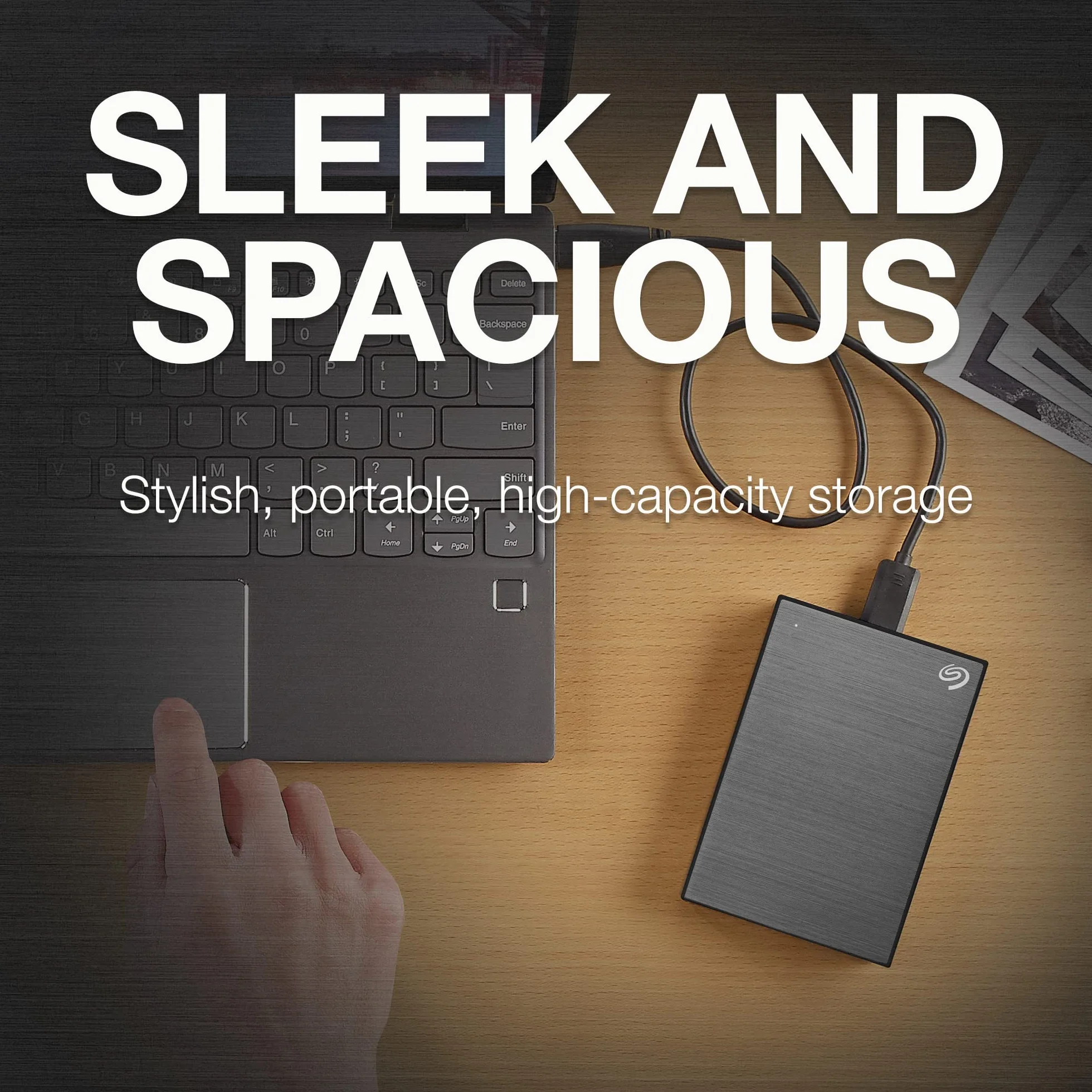 Seagate One Touch 2 TB Przenośny Zewnętrzny Dysk Twardy USB 3.0 Szyfrowanie Sprzętowe Czarny