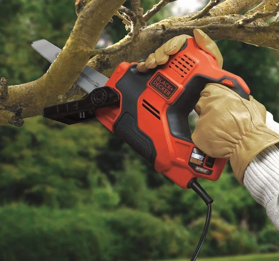 Black+Decker Autoselect uniwersalna piła 3 w 1 Scorpion 500 W RS890K – elektryczna piła wielofunkcyjna, piła ręczna, wyrzynarka i do gałęzi z walizką, długość skoku 23 mm