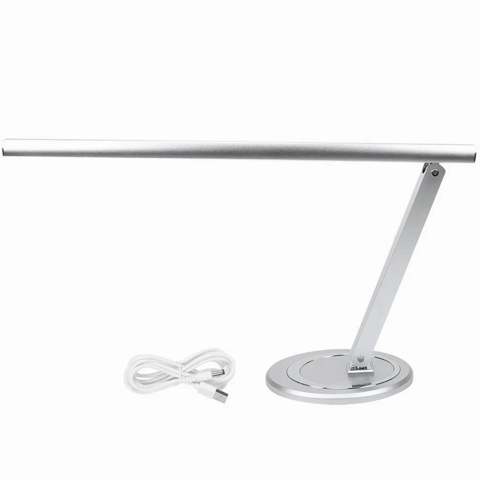 Składana lampa biurkowa LED USB, regulowane ramię, korpus ze stopu aluminium, lampa stołowa do pielęgnacji oczu do domowego biura, do czytania, nauki, pracy,