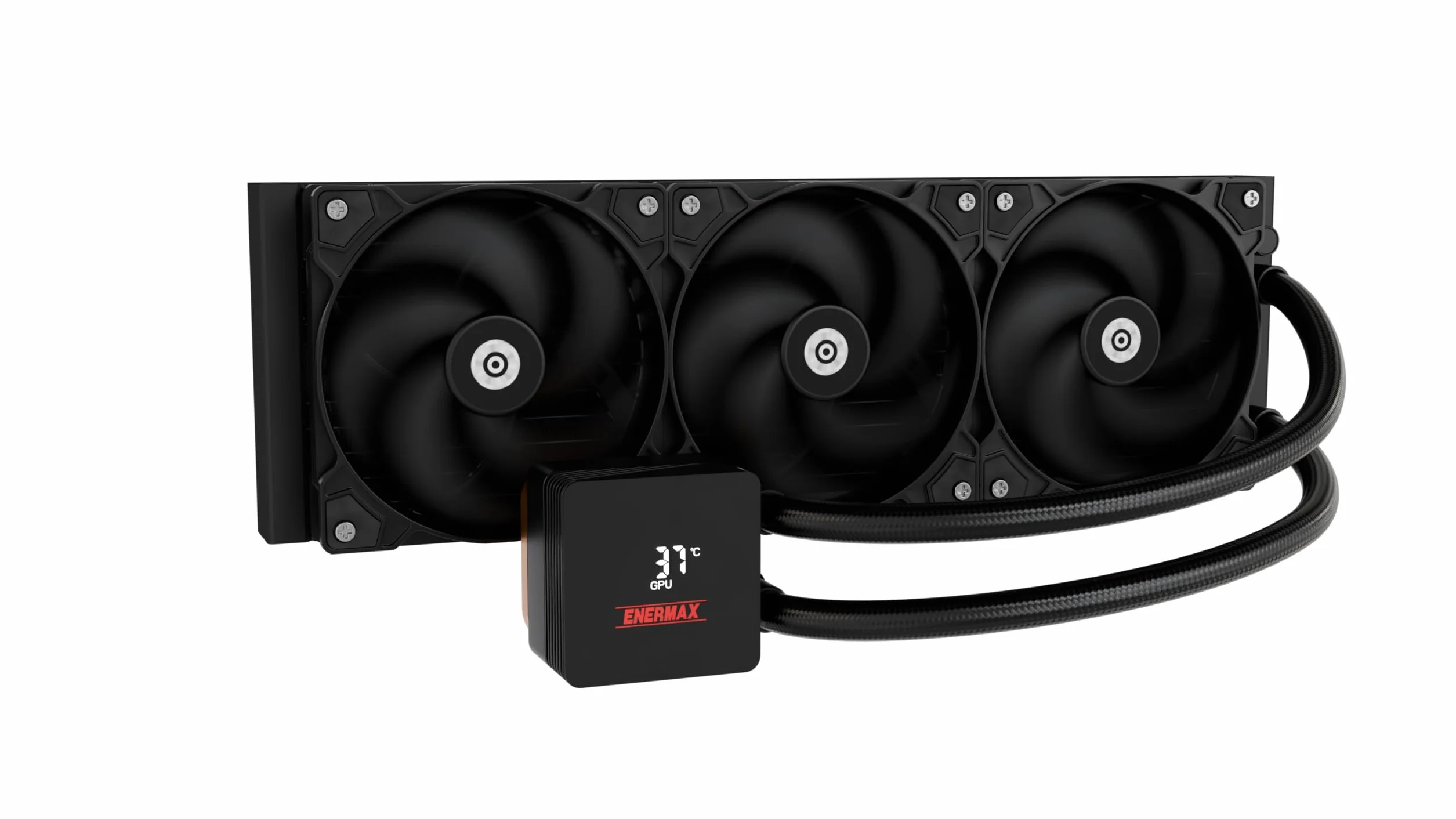 ENERMAX LIQMAX IV AIO CPU 360 mm chłodzenie wodne|Dual Chamber|TDP 380W+|Intel LGA 1851/1700/115x/2066| AMD AM5/AM4 | cyfrowy wyświetlacz |3 x 120 PWM Performance Flow Fan|ELC-LMIV360-SF