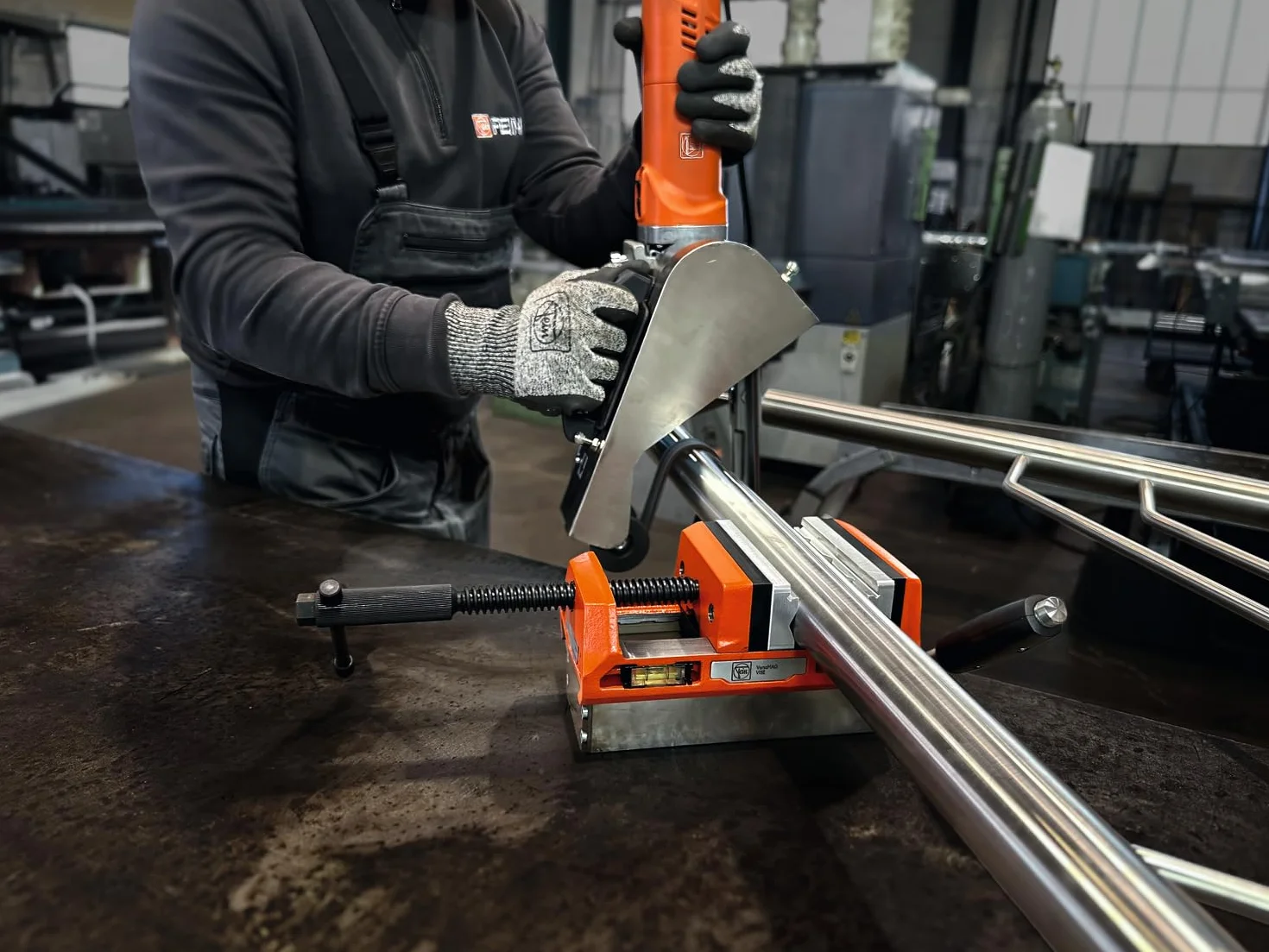 FEIN Para 110 mm, aluminiowe szczęki chroniące przed pryzmatem, 110 mm, najwyższa jakość, bez zarysowań, bezpieczne trzymanie