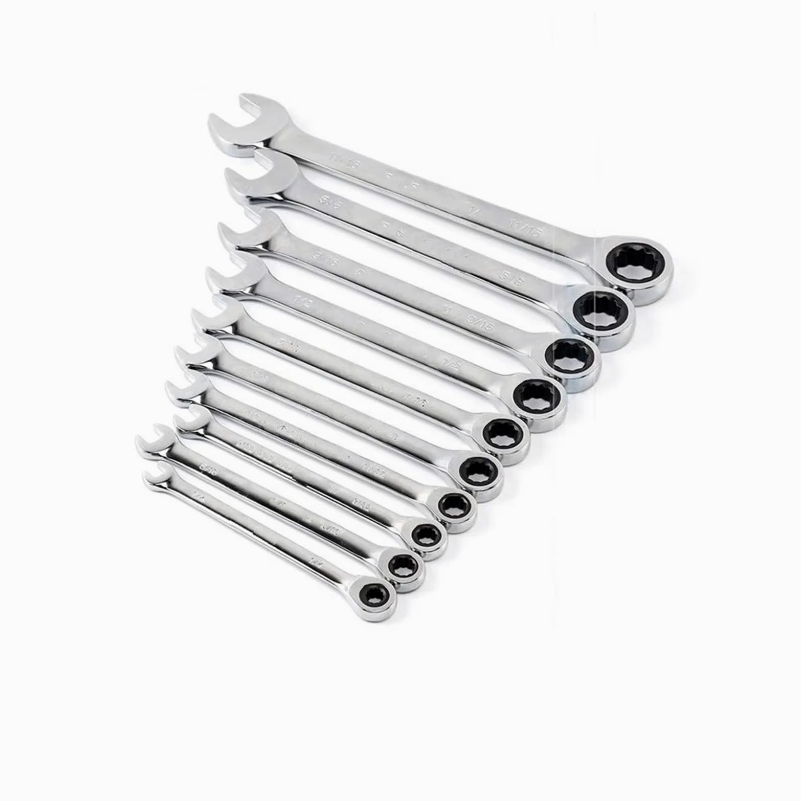 Telescopic Ratchet Zestaw kluczy grzechotkowych 1/4-11/16 cala Klucz dynamometryczny 72 zęby Rozmiar imperialny Lustrzana powierzchnia polerowana mały klucz dynamometryczny