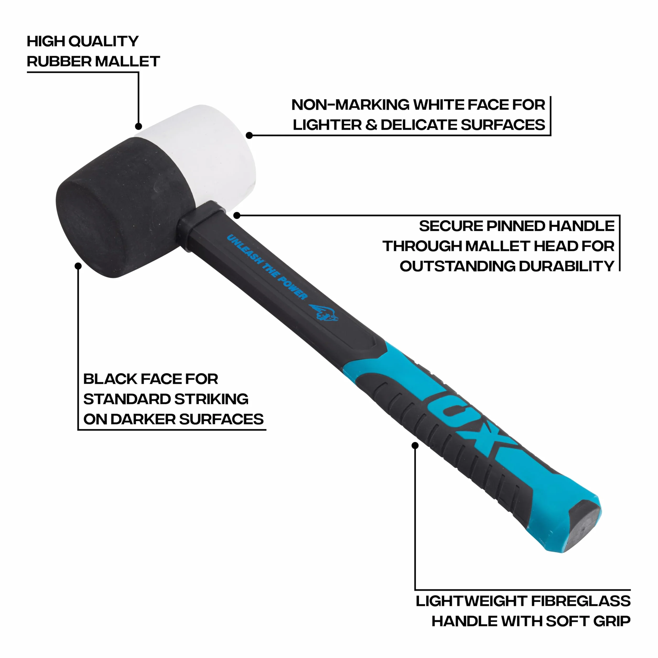 Gumowy młotek kombinowany OX - 680.4 g