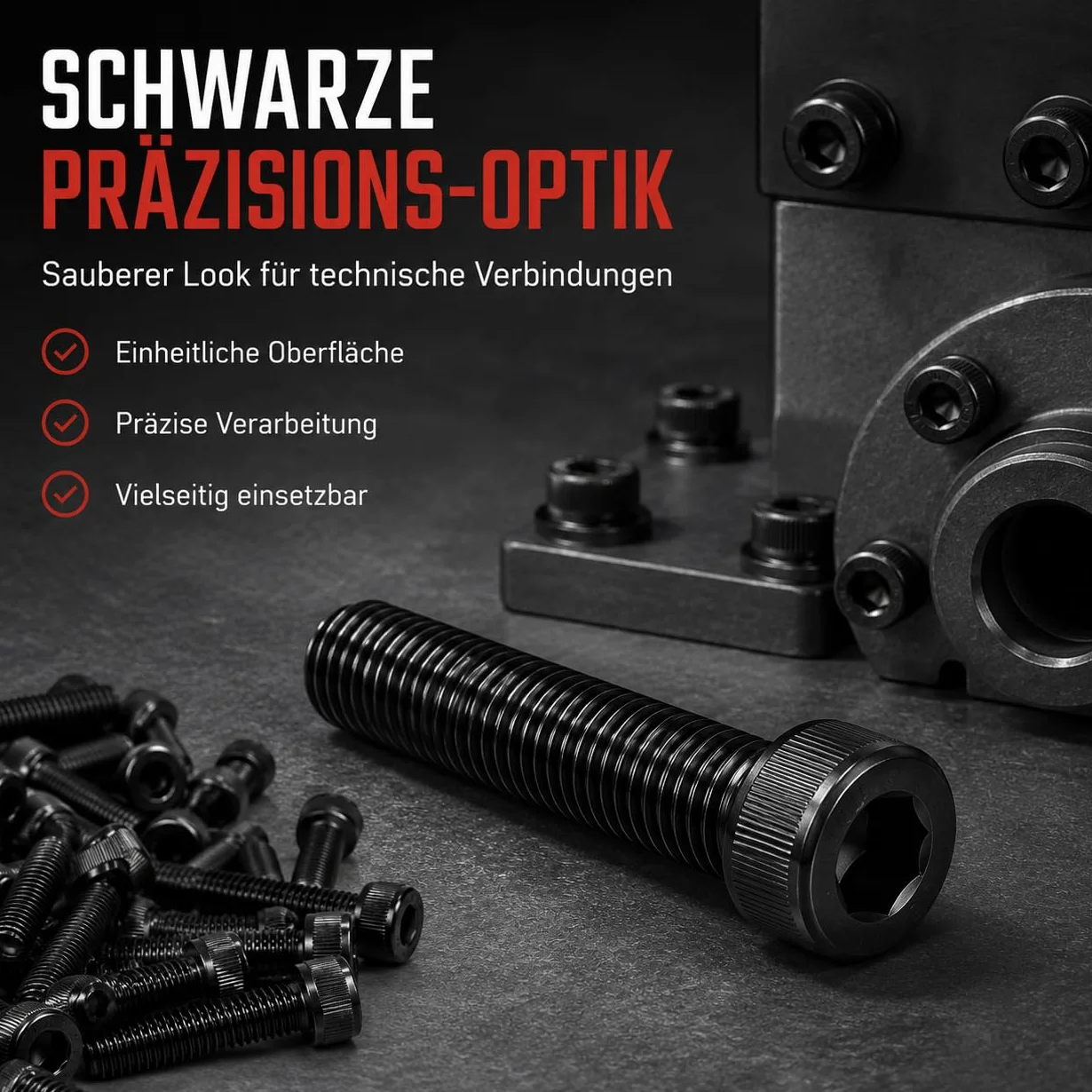ORTAVA 50 sztuk śrub cylindrycznych z gniazdem sześciokątnym, M3 x 12 śruby sześciokątne pełny gwint DIN 912 / ISO 4762 stal stopowa (czarny)