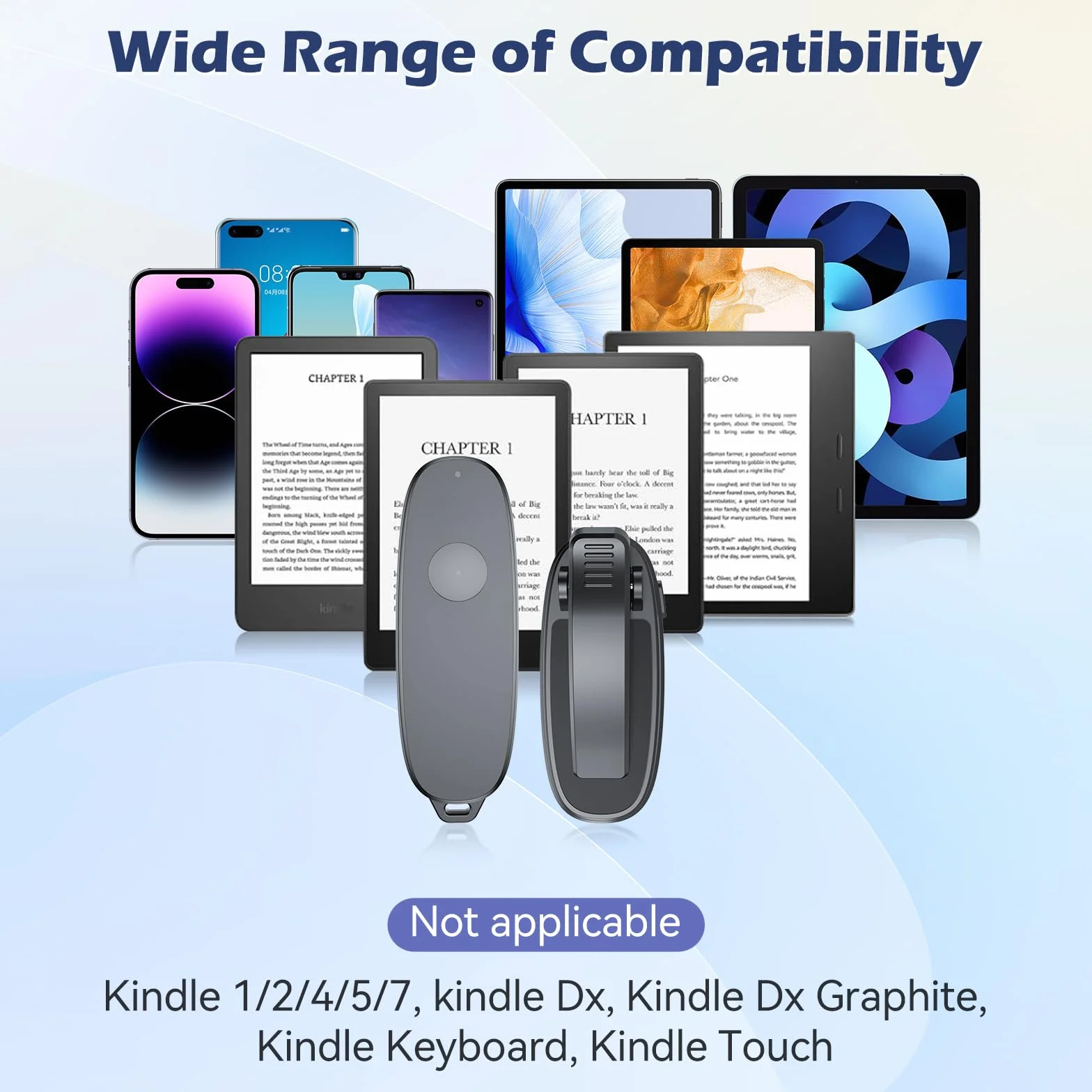 Page Turner Remote for Kindle Paperwhite, Clicker Accessories for Kindle iPad Android