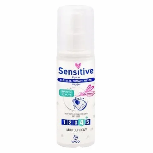 VACO Sensitive Płyn na kleszcze/komary/meszki 80m
