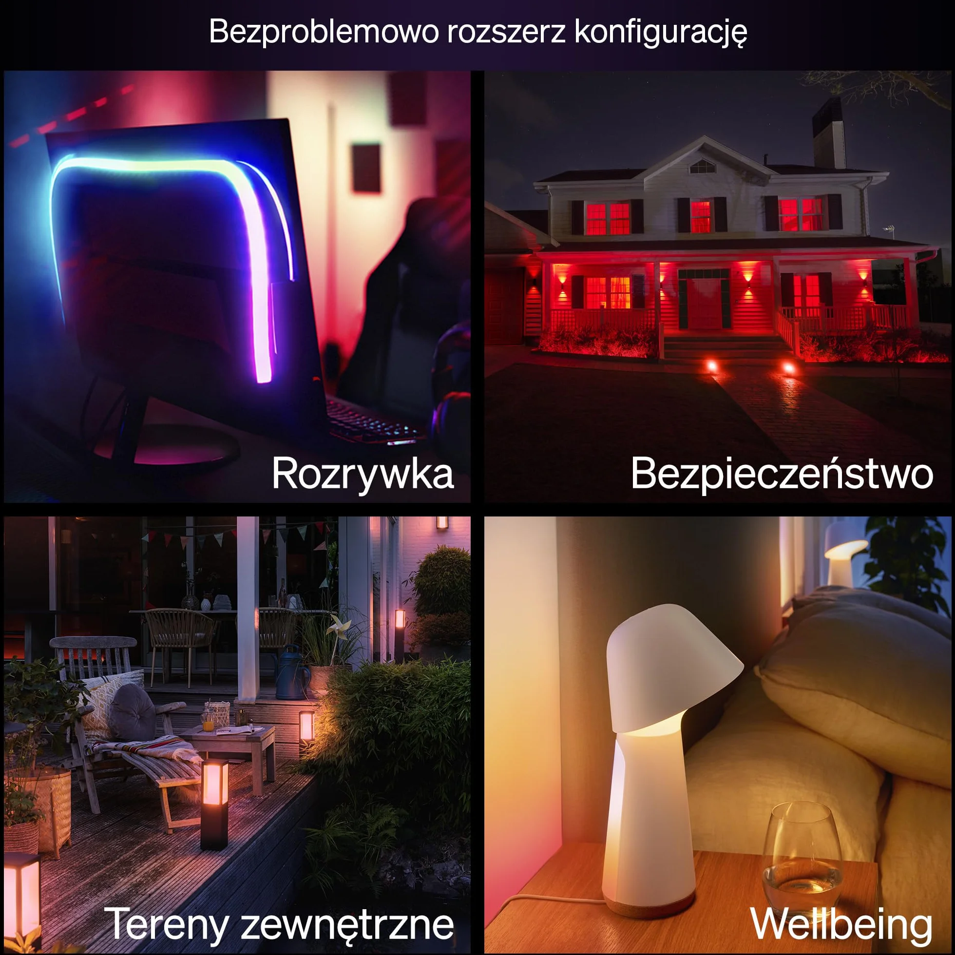 Inteligentna Żarówka Philips Hue LED Essential Smart A60, White & Colour Ambiance, E27, 8 W, 2200K–6500K, 806 lumenów, przyciemnianie, Żarówka LED działa z Alexą, Asystentem Google i Apple Home, 1 szt