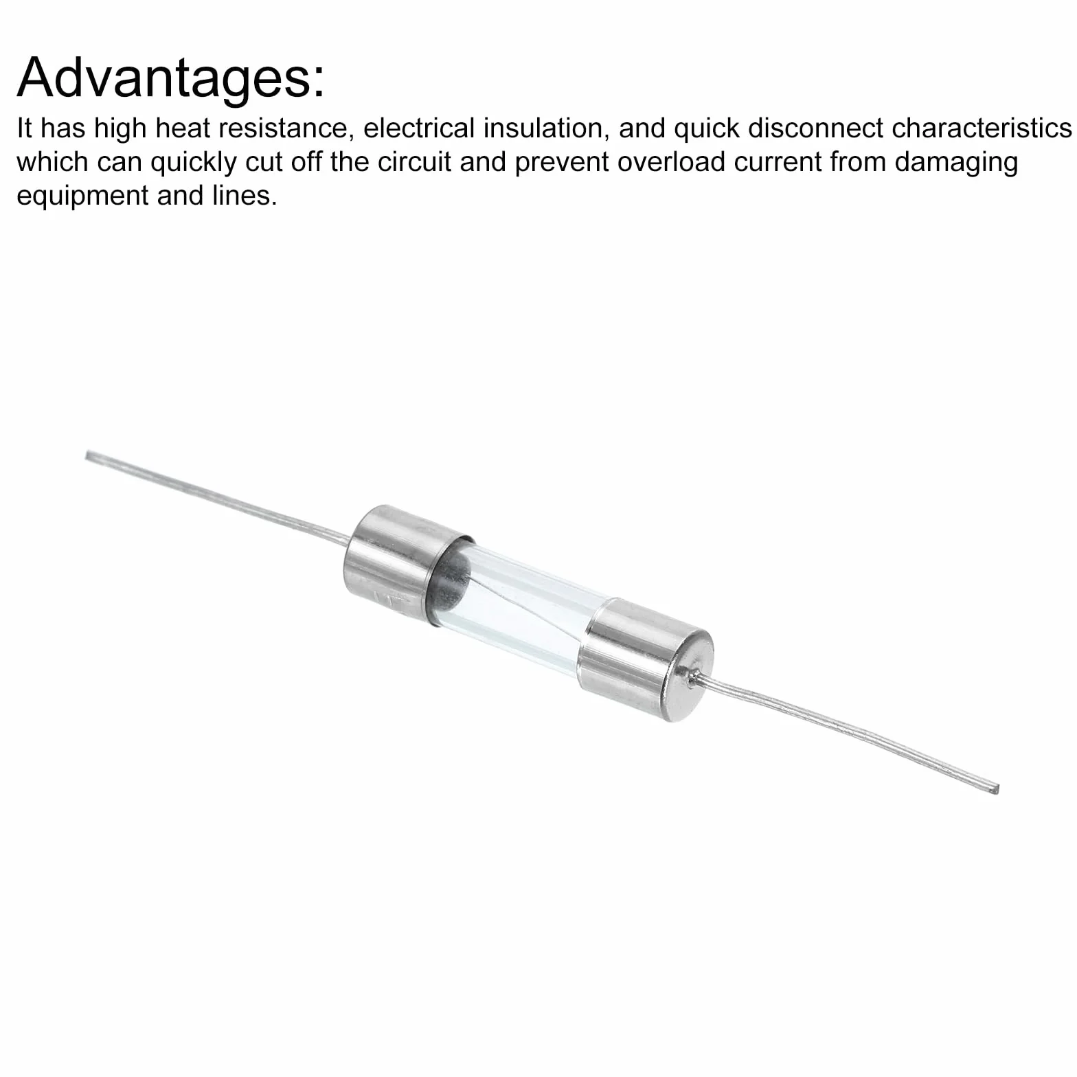 QUARKZMAN 10 sztuk bezpieczników rurowych szklanych, osiowe z drutem łączącym 5 x 20 mm 4 A 250 V do wymiany lub naprawy różnych urządzeń gospodarstwa domowego (F4A)