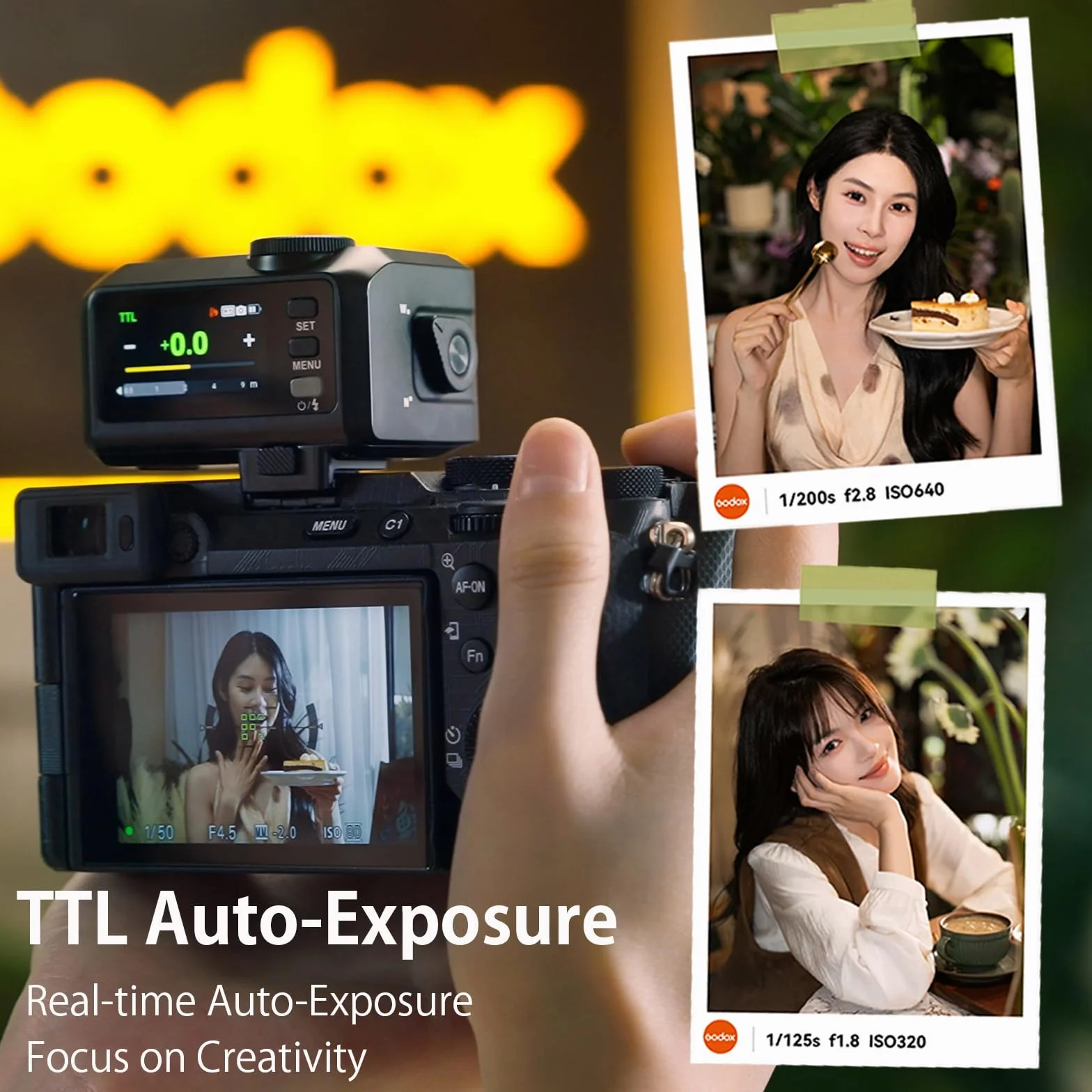 Godox iT30 Pro C TTL Mini lampa błyskowa 2.4G HSS 1/8000 s z ekranem dotykowym USB-C do Canon EOS