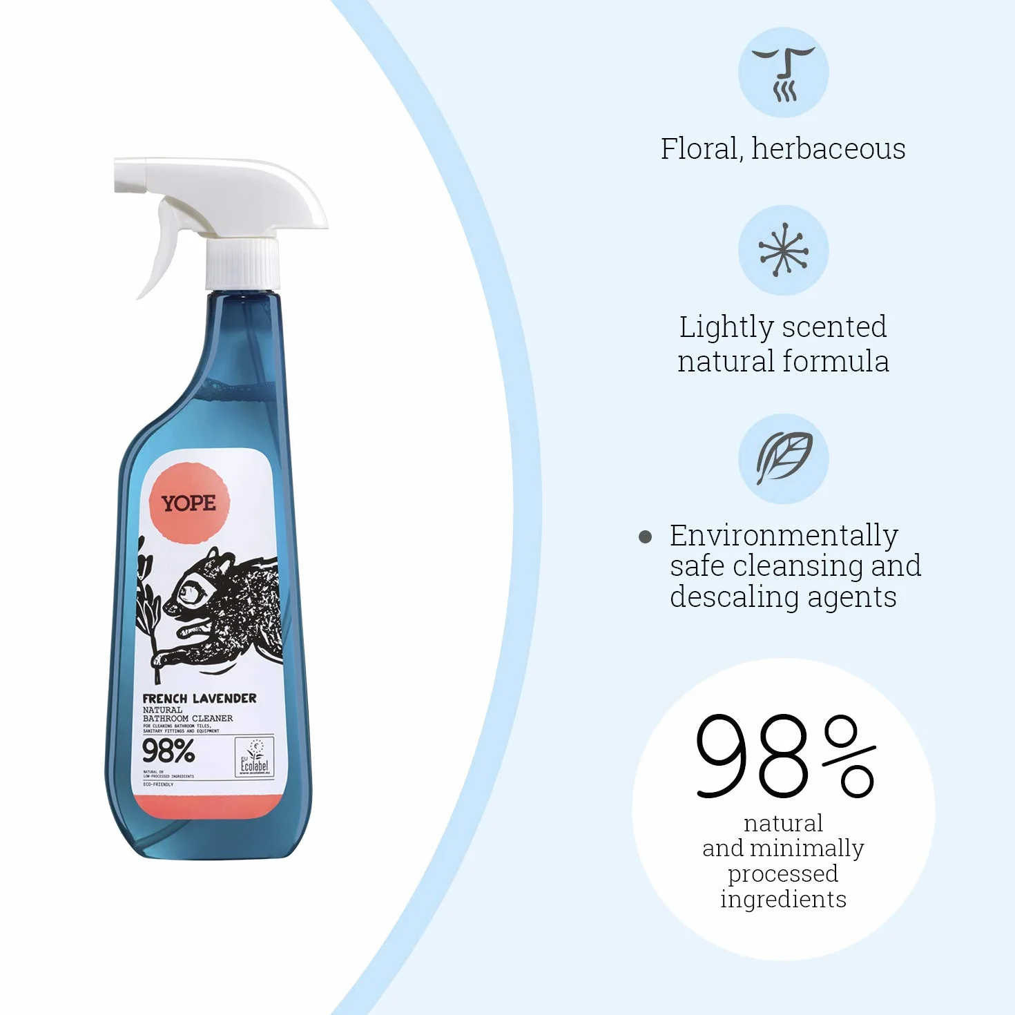 Yope Natural Bathroom Cleaner French Lavender 750 ml