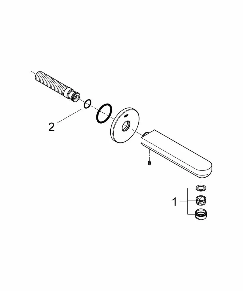 GROHE 13261000 | Wylewka wannowa Eurosmart Cosmopolitan, chrom