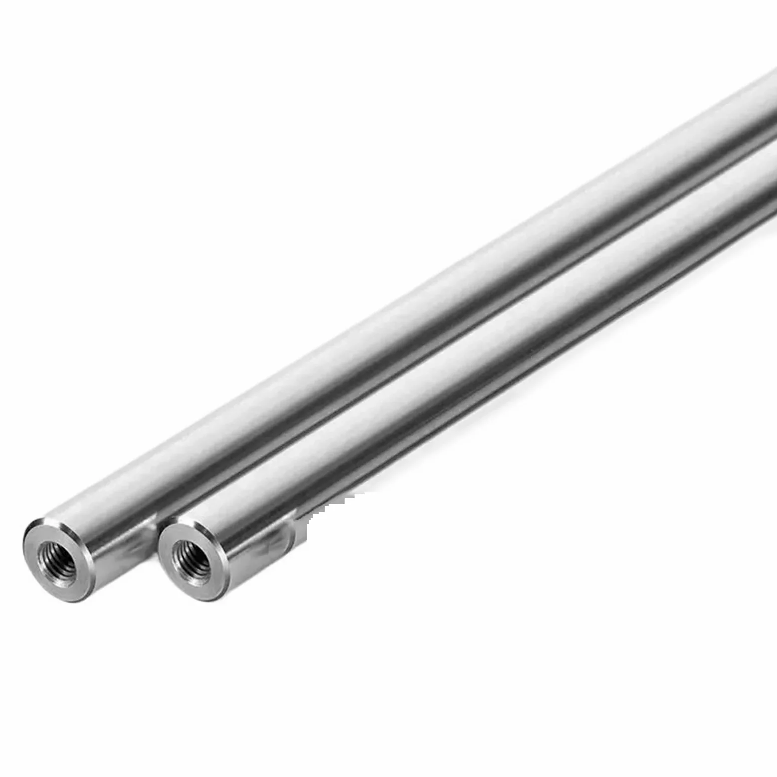 Prowadnice do szuflad z pełnym wysuwem 2 szt. Wałek liniowy OD8mm Długość 100-550mm z dwoma końcami gwintu M4/M5/M6 Głębokość otworu 8-16mm Chromowany, utwardzany pręt