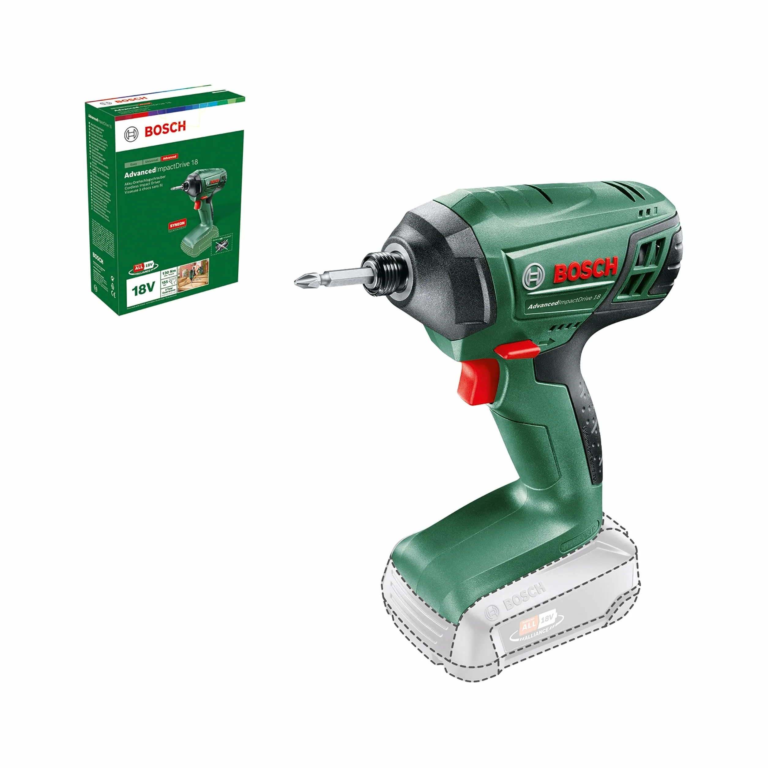 Bosch AdvancedImpactDrive Akumulatorowa Wiertarka Kombi 18V
