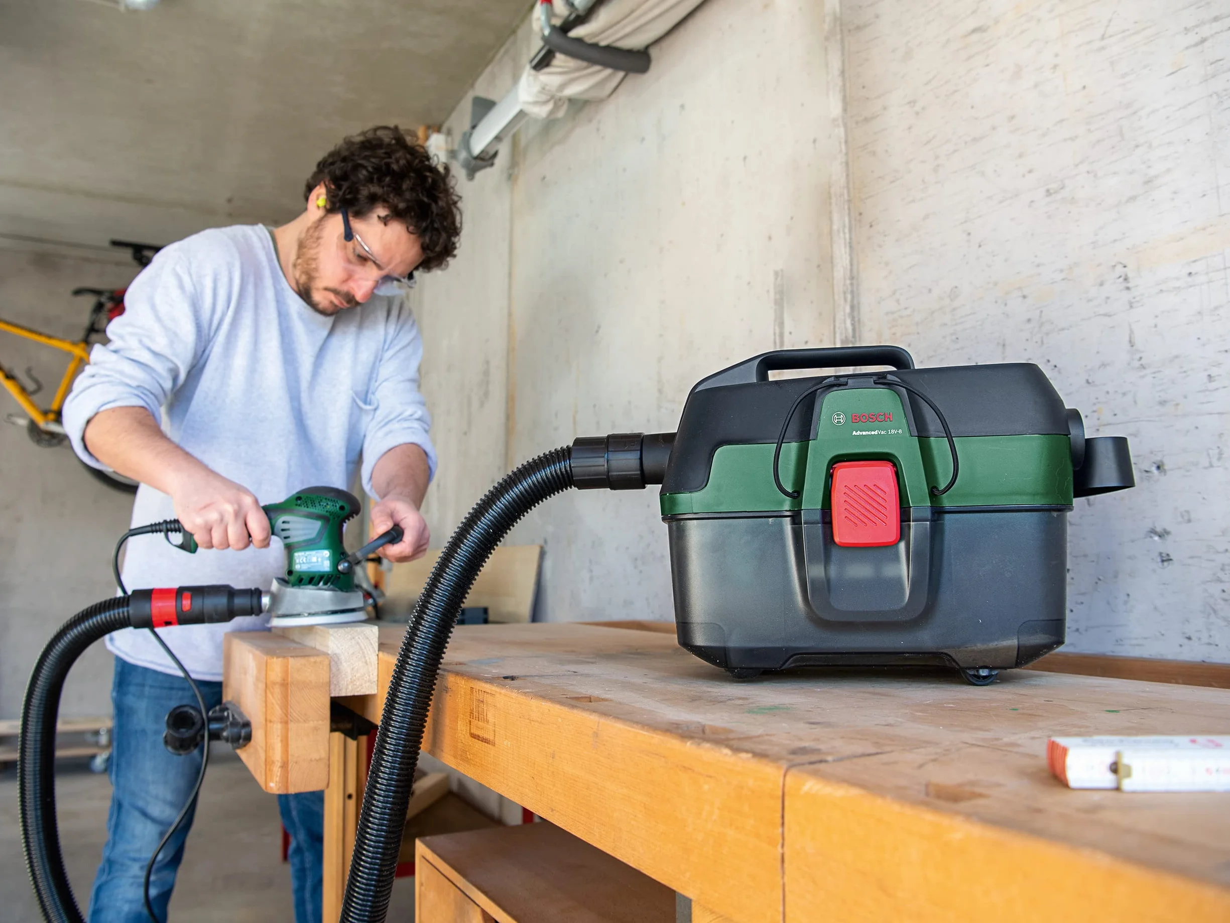 Bosch Accessories 4x worek włókninowy do odpylaczy (dedykowany modelom Bosch AdvancedVac 18V-8, osprzęt do odpylaczy)