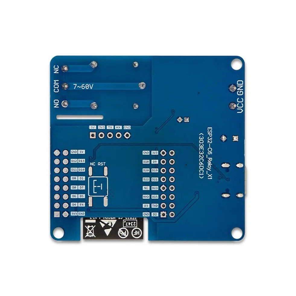 ESP32-C6 pojedynczy moduł przekaźnikowy DC5-60V Support Matter WiFi6 Bluetooth 5.3 Zigbee3.0 Thread1.3 dla inteligentnych urządzeń domowych