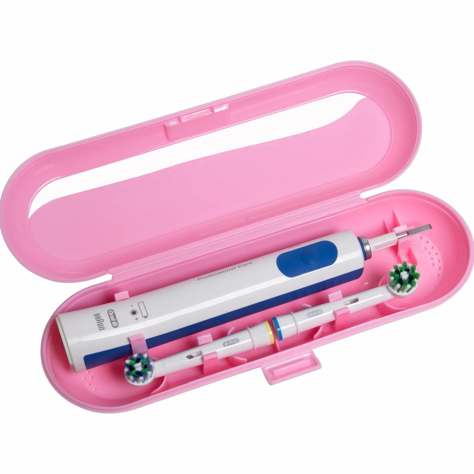 Etui na szczoteczkę do zębów na podróże dla Oral B & Philips Sonicare, Różowy