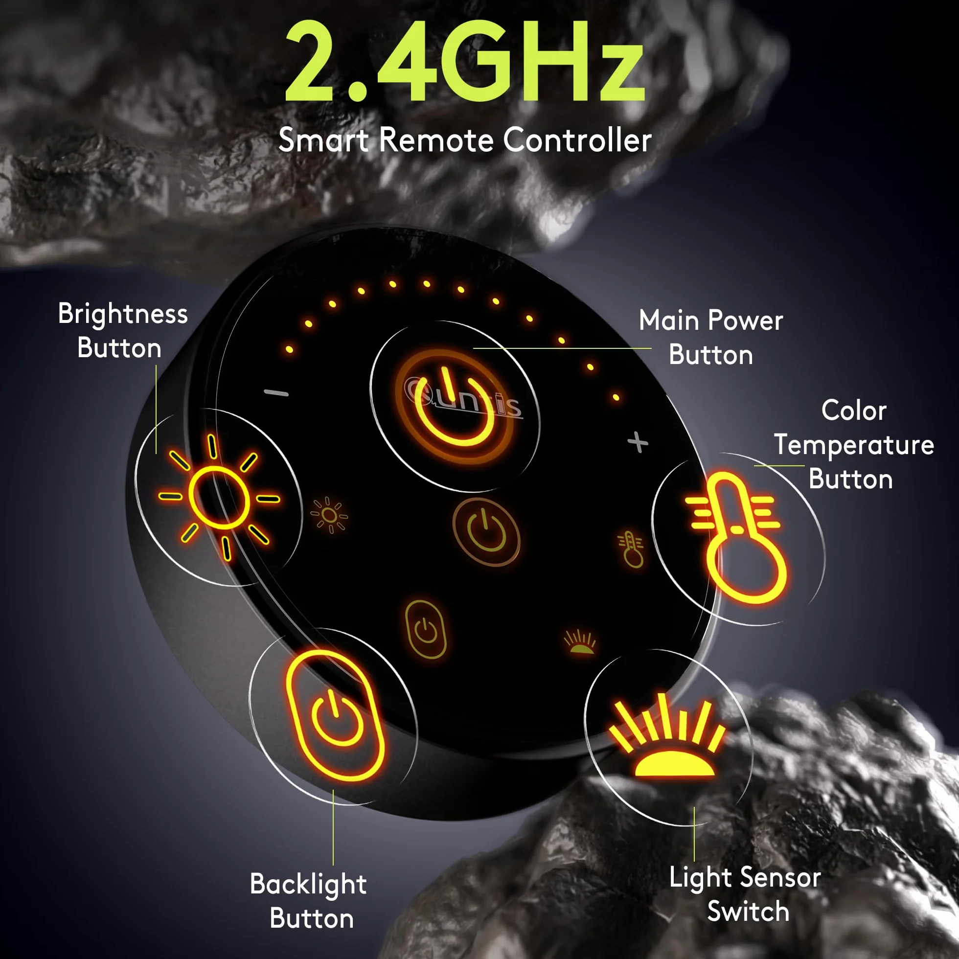 Quntis 66CM zakrzywiona lampa do monitora z pilotem i ciepłym białym podświetleniem, składana lampa do monitora z automatycznym ściemnianiem, regulowaną jasnością i temperaturą barwową