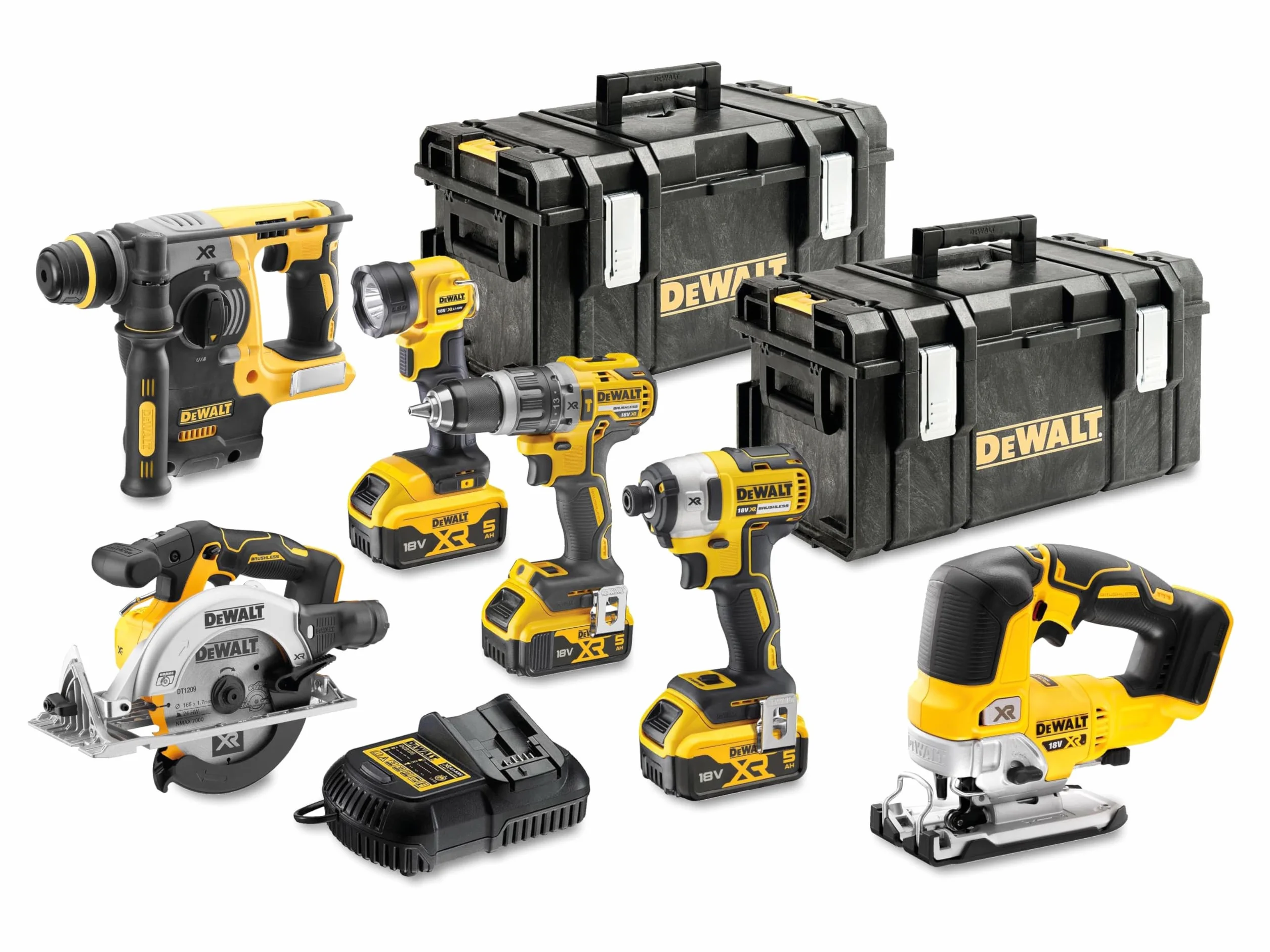 DEWALT 18 V bezszczotkowy 6-częściowy zestaw