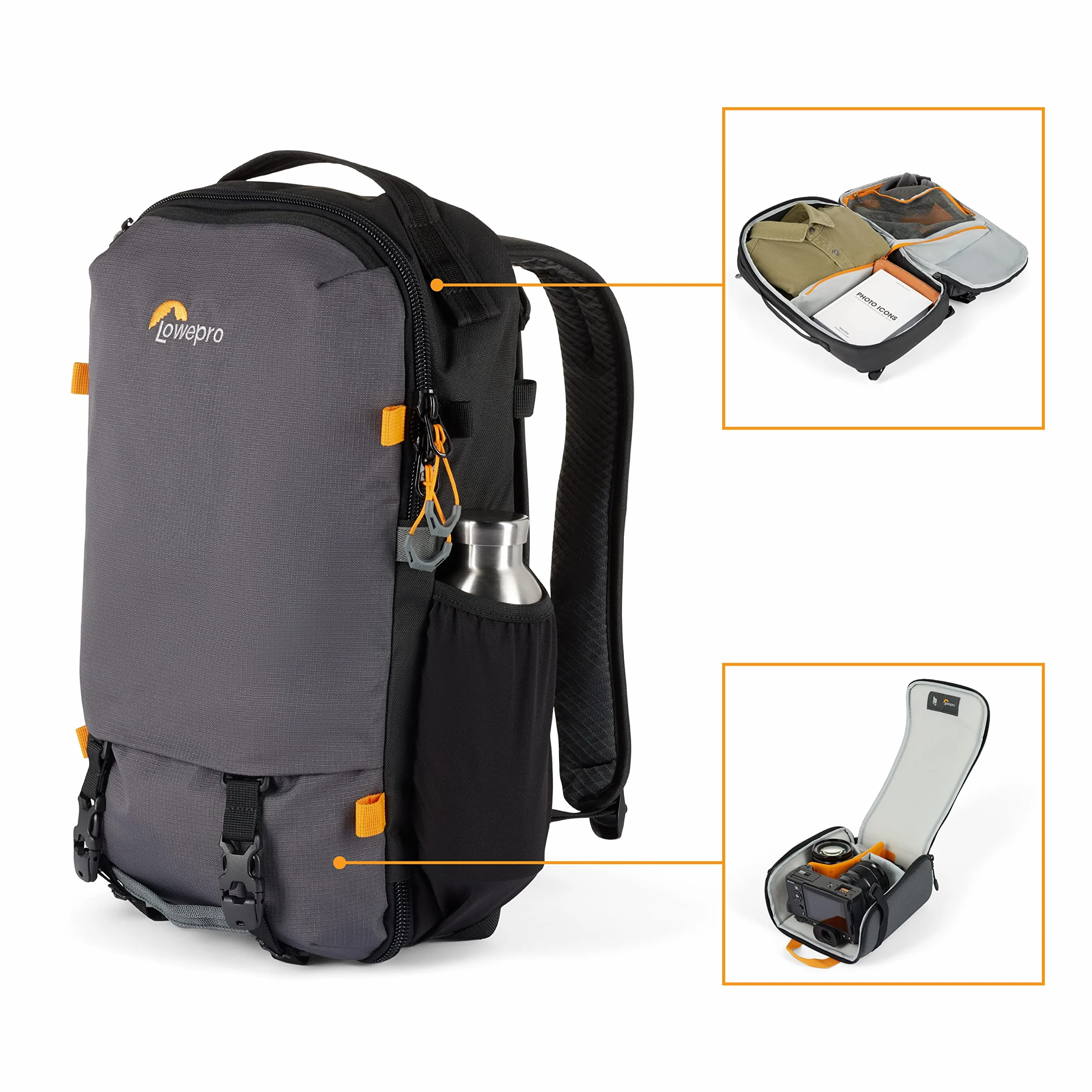 Lowepro Trekker Lite BP 150 plecak na aparat ze zdejmowaną wkładką szary
