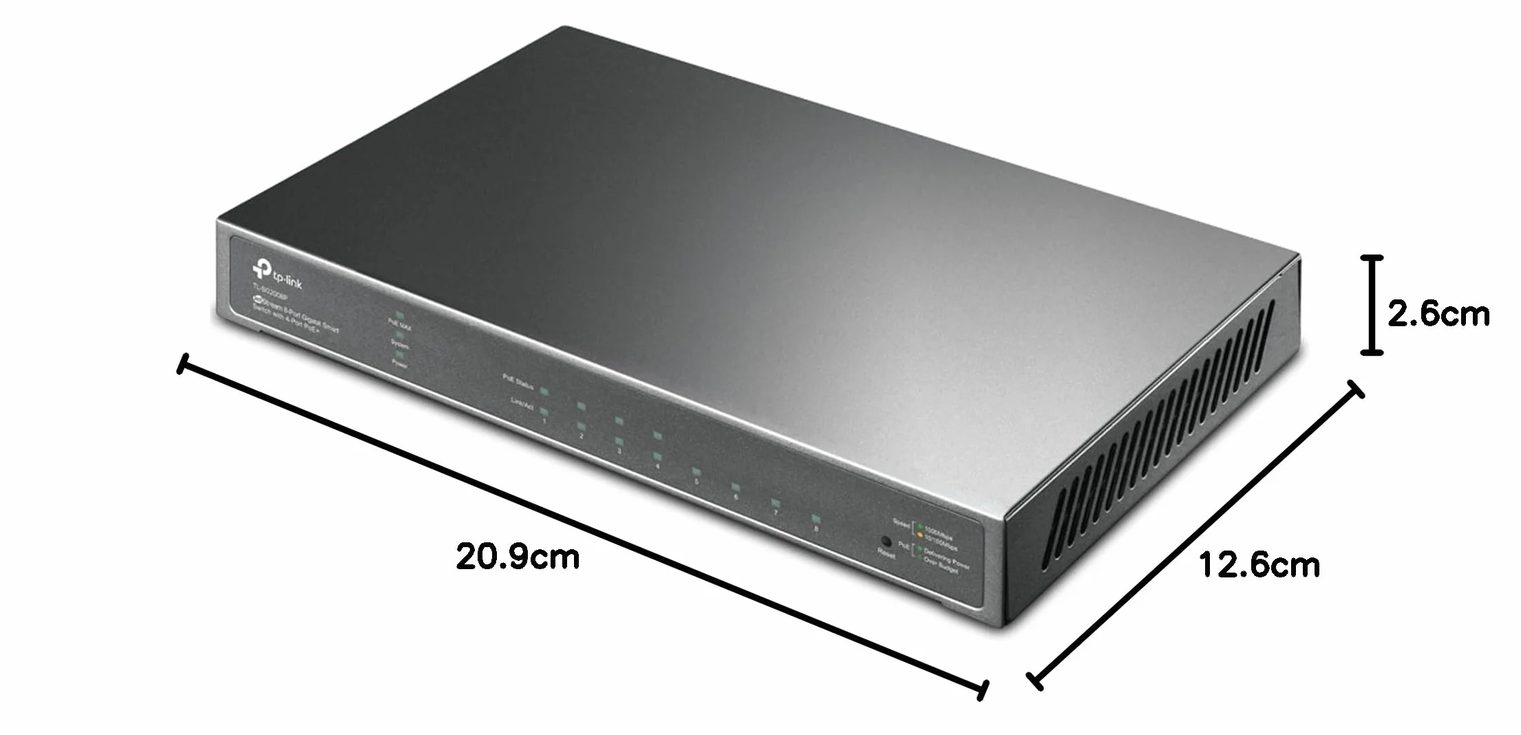 TP-Link TL-SG2008P 8-Portowy Smart przełącznik Gigabit PoE+ 62 W Omada SDN