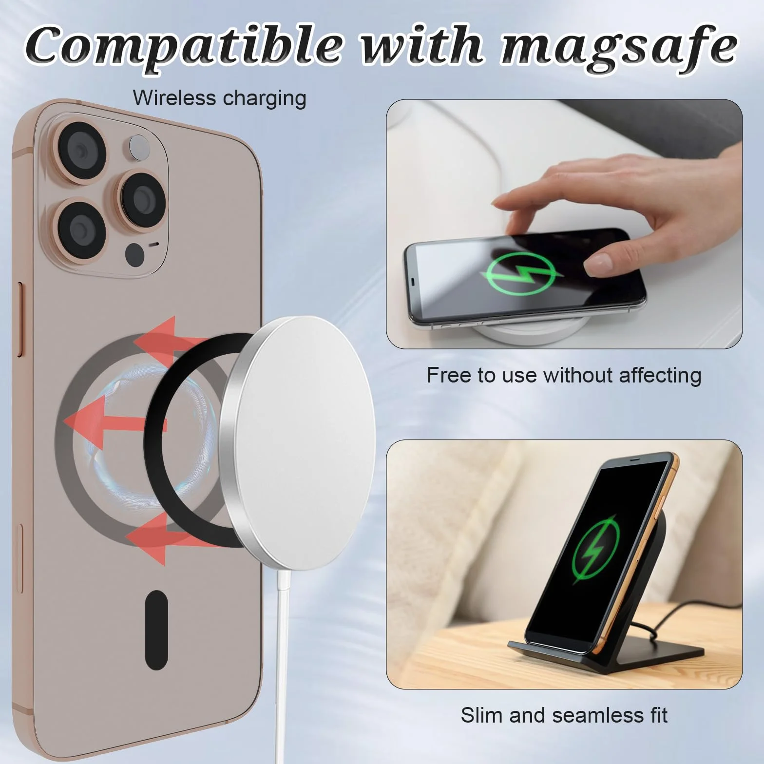 Molain 4 naklejki, adapter magnetyczny, pierścień, metalowy samoprzylepny, pierścień magnetyczny, uchwyt na telefon, metalowa płytka