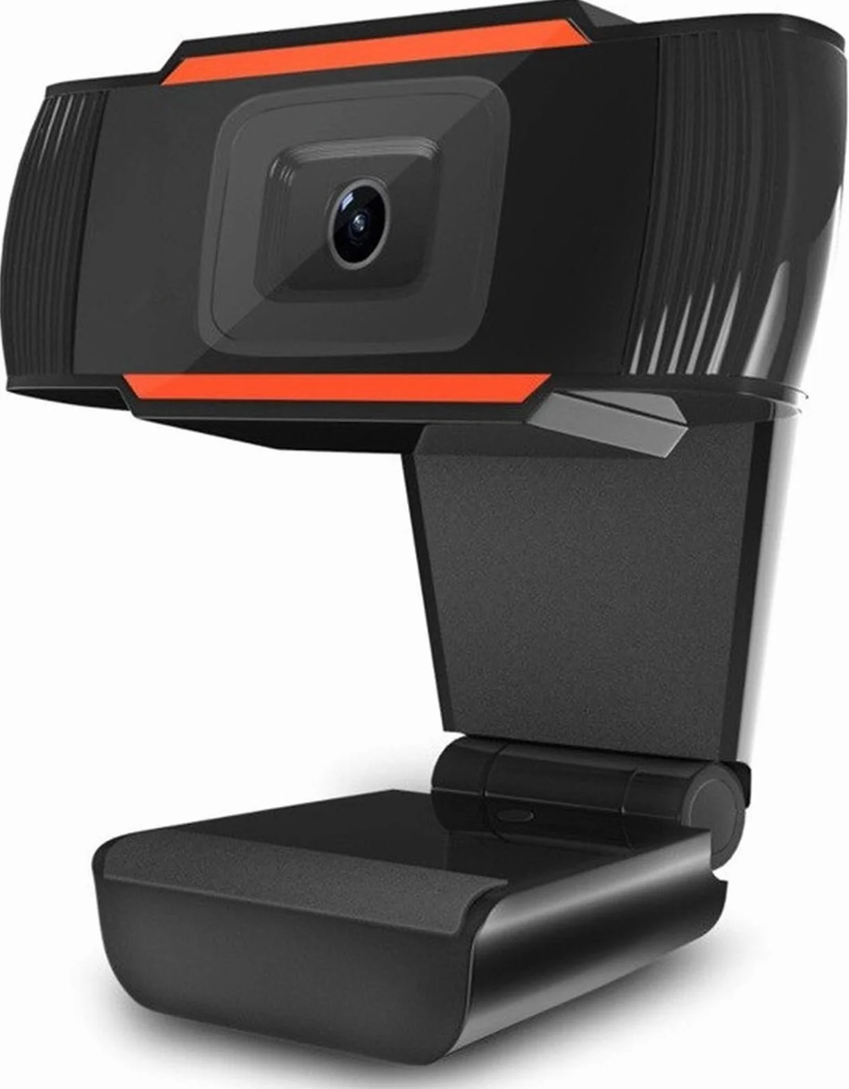 Retoo Kamera internetowa z mikrofonem z wyraźnym dźwiękiem stereo i automatyczną korekcją światła, USB Plug & Play, kamera USB 2.0 do Skype, FaceTime, Hangouts, zoom (czarna 1280 x 480)