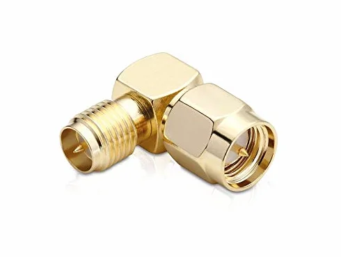 Adapter kątowy 90° RP-SMA (z pinem) do SMA (z wrzecionem) adaptare 61313