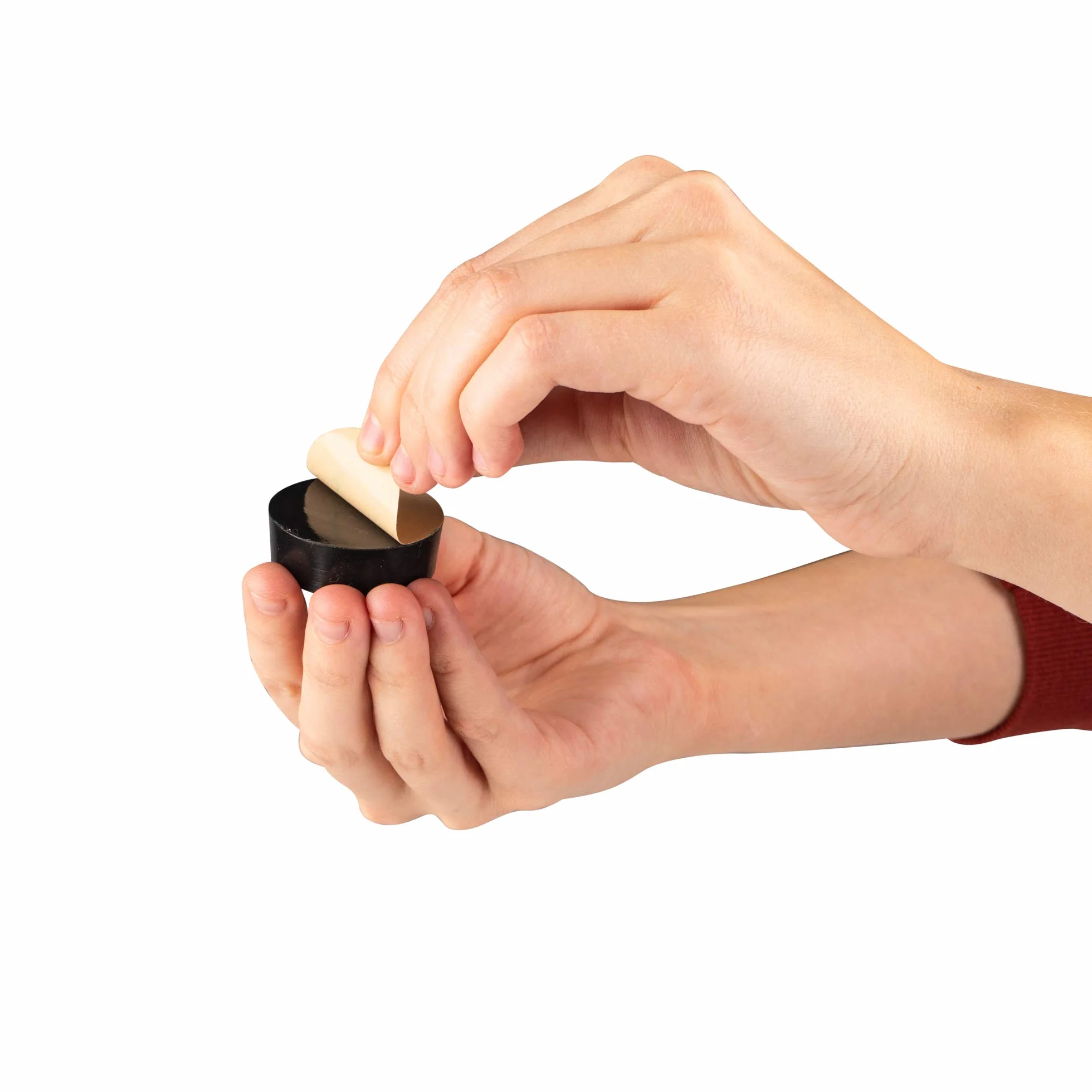 Isolate It: Sorbothane Izolacja wibracyjna okrągła podkładka tarczowa o grubości 1,3 cm średnicy 3,8 cm. 70 Duro z 3M PSA - 4 szt