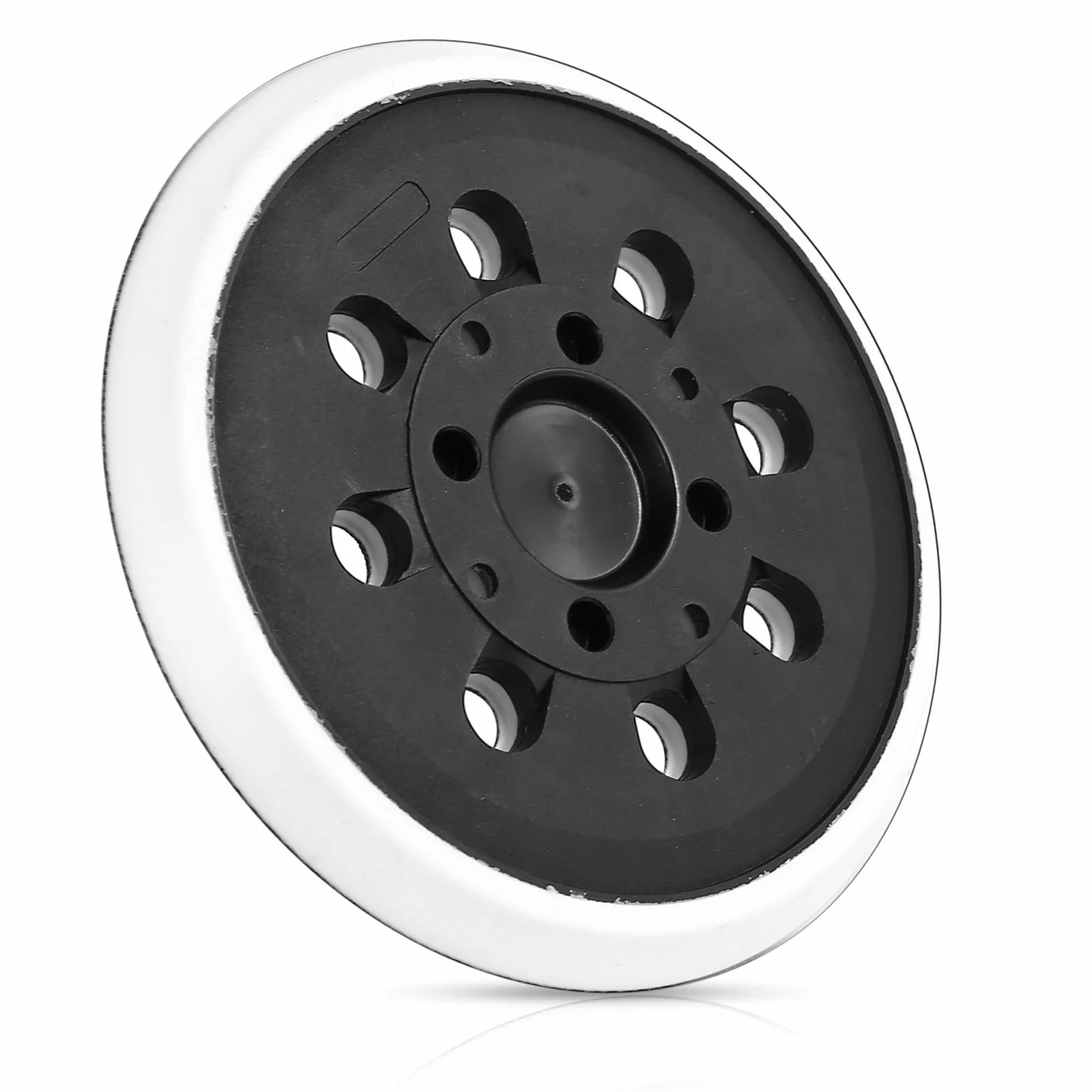Talerz szlifierski 125 mm z systemem haka i pętli na rzep kompatybilny z Bosch PEX 300 AE i PEX 400 AE talerz szlifierski do szlifierek mimośrodowych Bosch, 8 otworów płyta szlifierska
