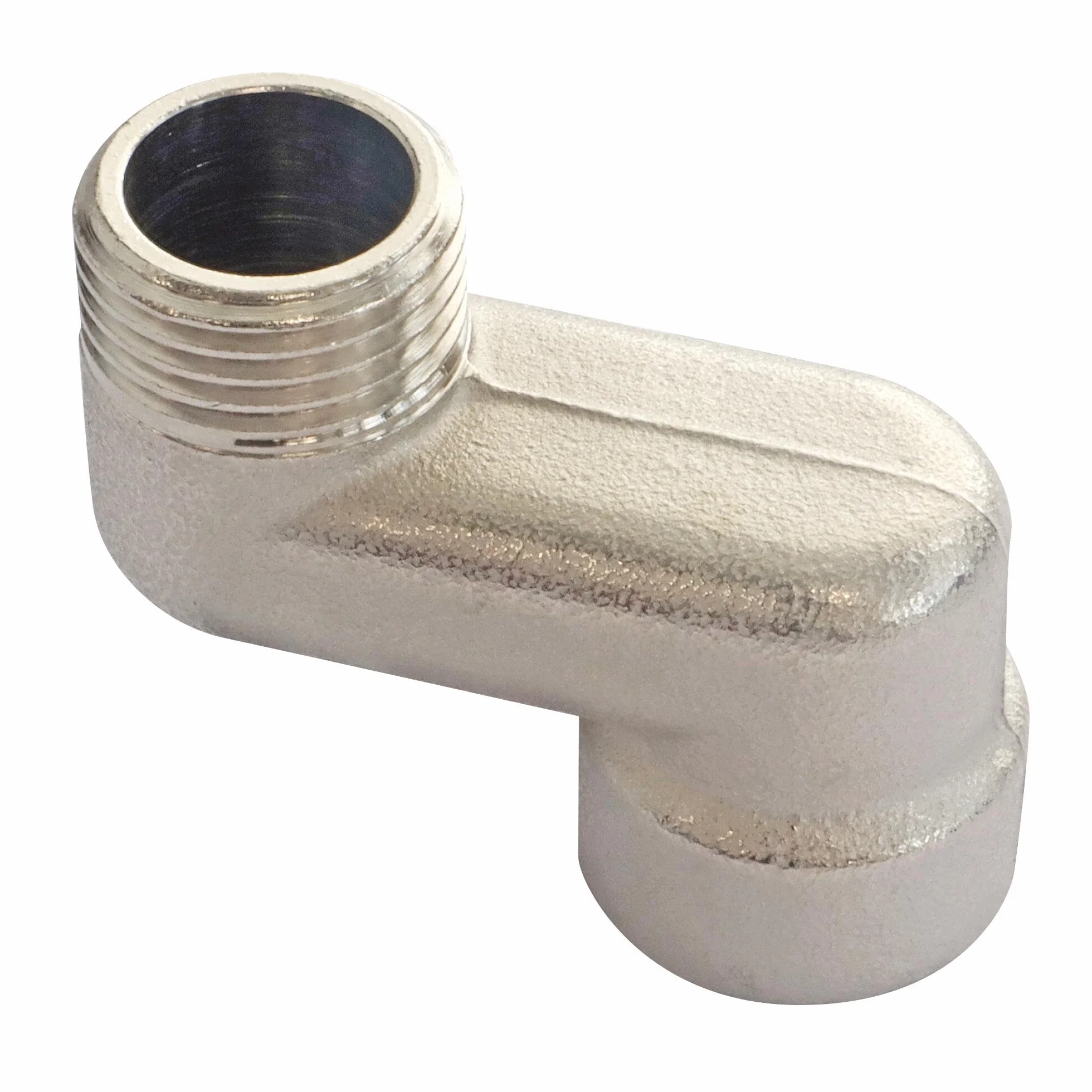 SOMATHERM FOR YOU - Złączka offsetowa 30 mm MF 1/2" (15x21) z mosiądzu niklowanego do grzejników, ułatwia montaż, kompensuje szczeliny, trwała i odporna na korozję