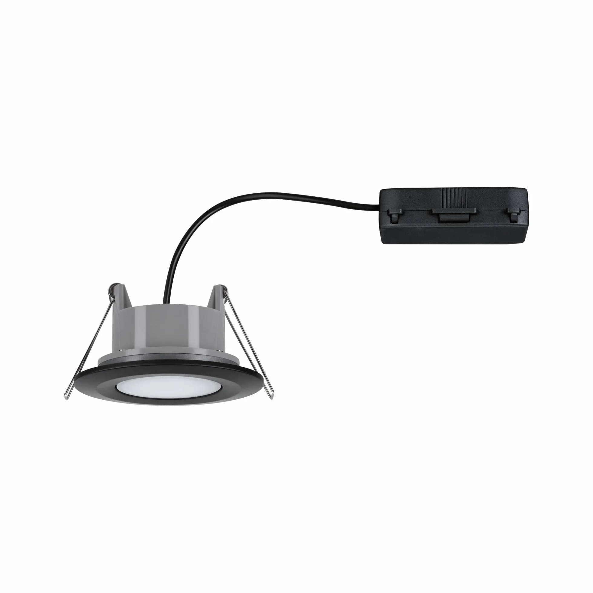 Paulmann 92461 LED oprawa wpuszczana Calla okrągła 1x6W IP65 neutr. biały, refl. wpuszcz., czarny matowy, wychylna, spoty, tw. szt., l. wpuszcz. 4000K