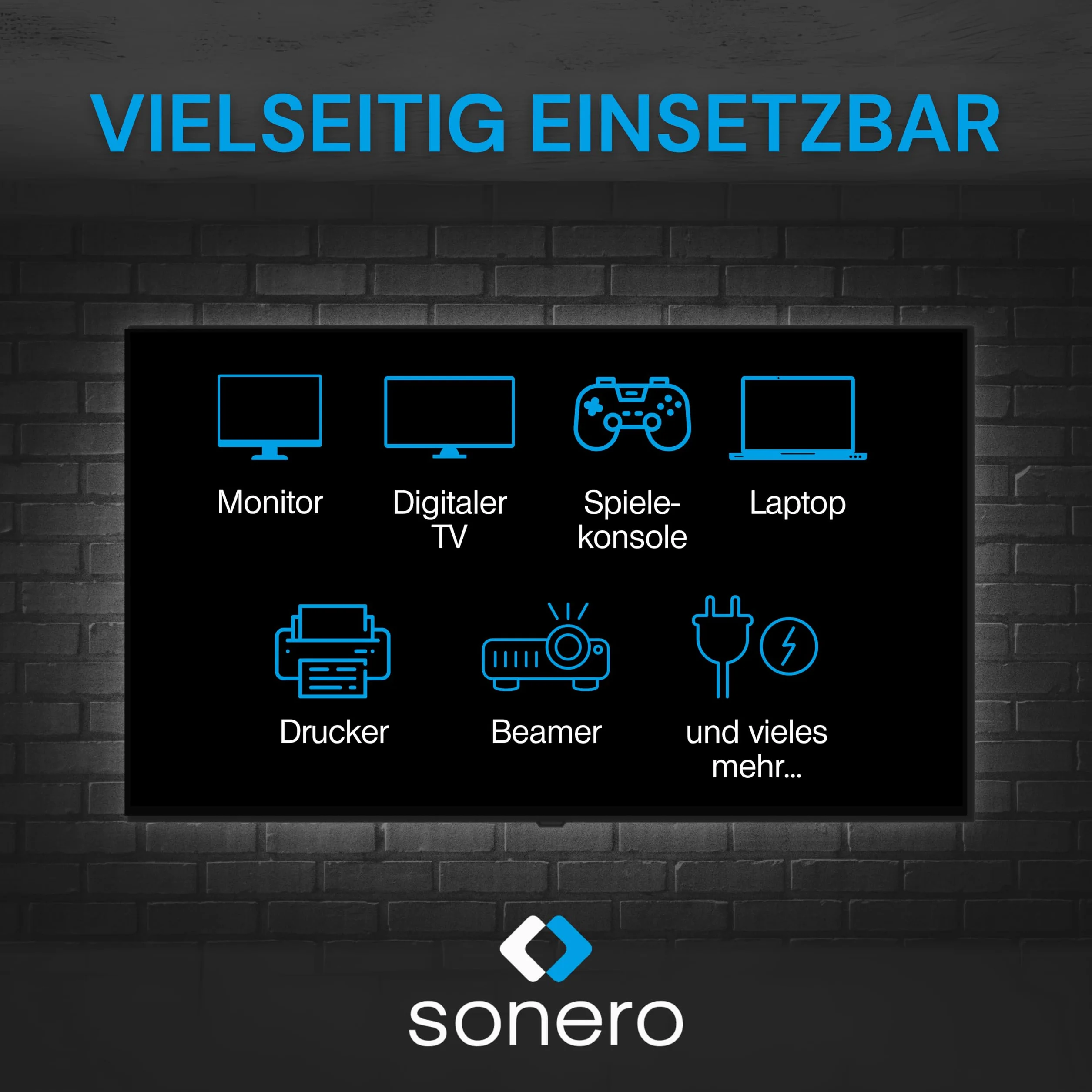 sonero Kabel zasilający 2-biegunowy 3,0 m Euro C do IEC C7 do TV PS5 PS4 PS3