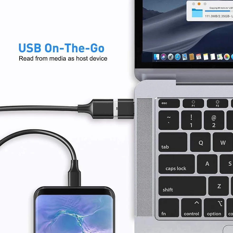 Adapter USB C na USB OTG (5 sztuk), adapter typu C na USB A 3.0, kompatybilny z MacBook, telefonem komórkowym i urządzeniami typu C